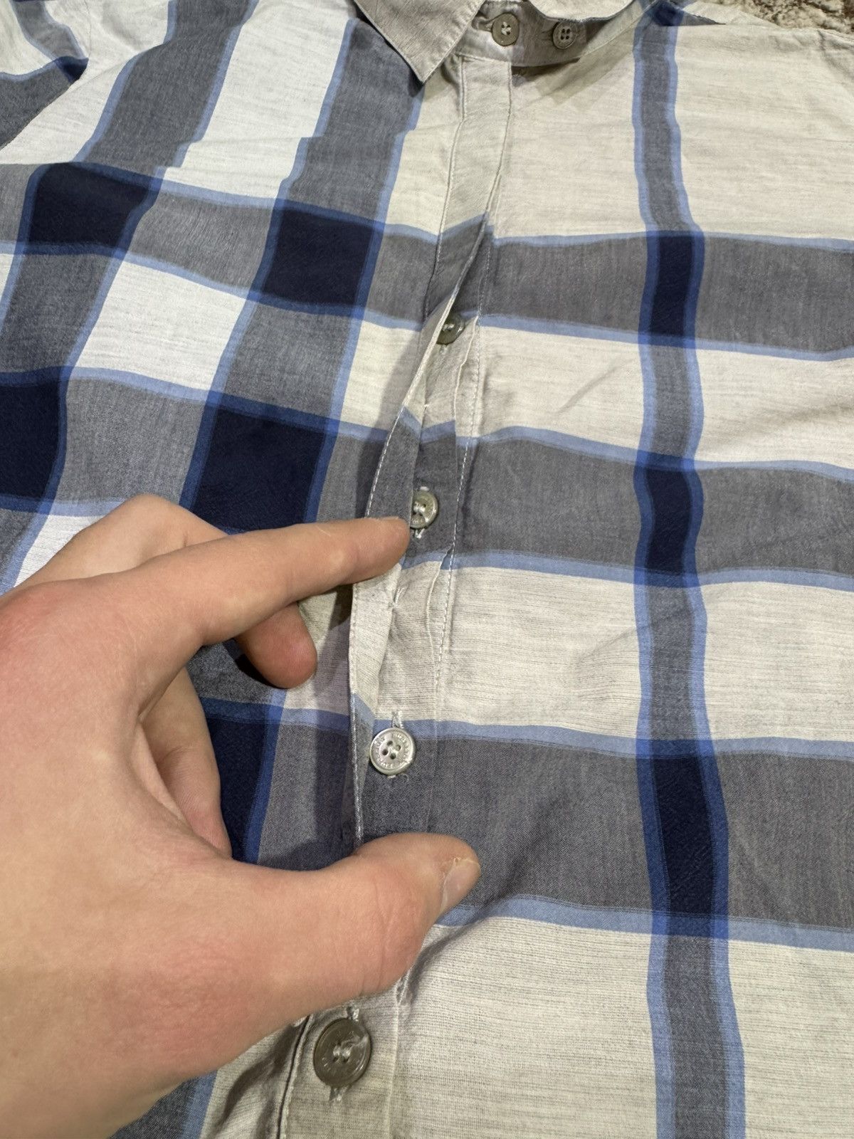 Burberry × Vintage Burberry Brit S Checked Long-sleeve Shirt Size US S / EU 44-46 / 1 - 15 Thumbnail