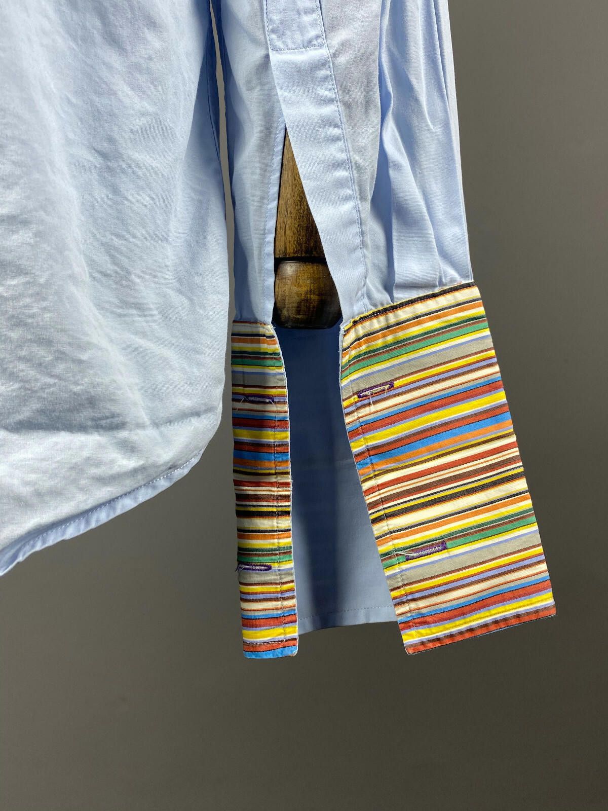 Paul Smith Men Paul Smith London Blue Cuffs Dress Shirt Size 39 Size US M / EU 48-50 / 2 - 8 Thumbnail