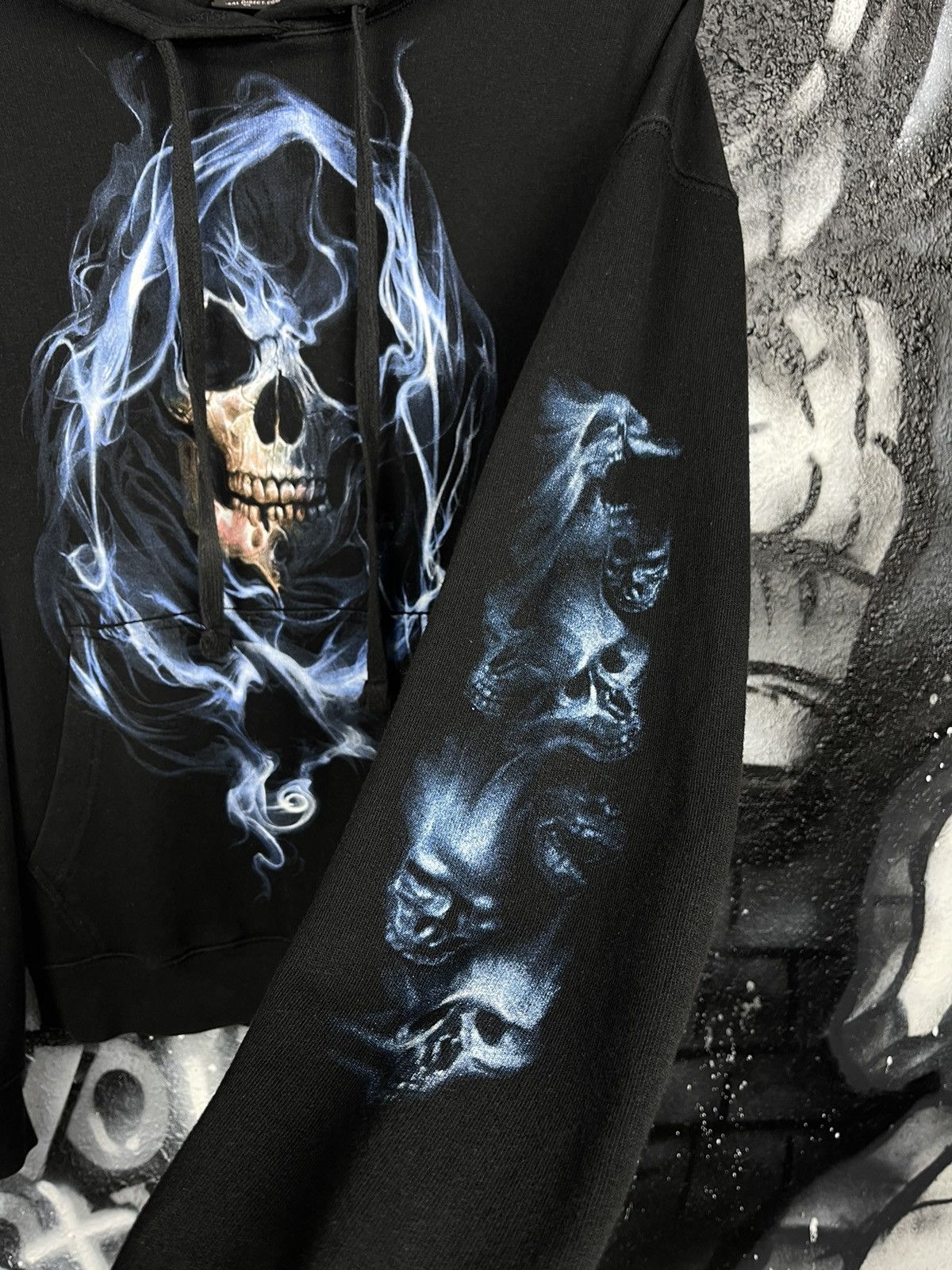 Other Spiral Direct Skull Big Logo Black Hoodie Men’s Size M Size US M / EU 48-50 / 2 - 8 Thumbnail
