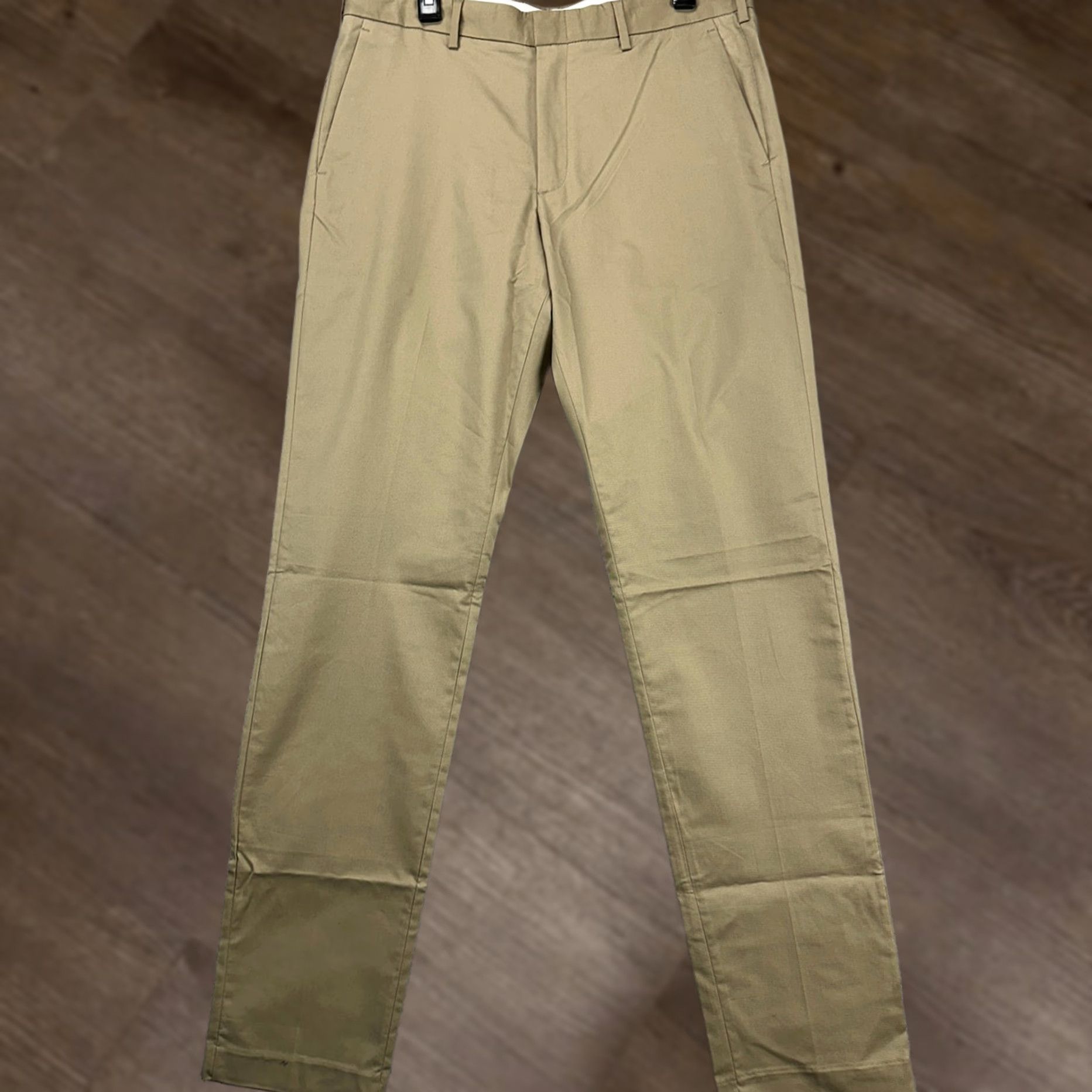 J.Crew VINTAGE: NO — J.Crew Ludlow Pants Mens 34X36 Chino Tan Khakis 3XDry Flat Front Slim Leg NEW Size US 34 / EU 50 - 1 Thumbnail