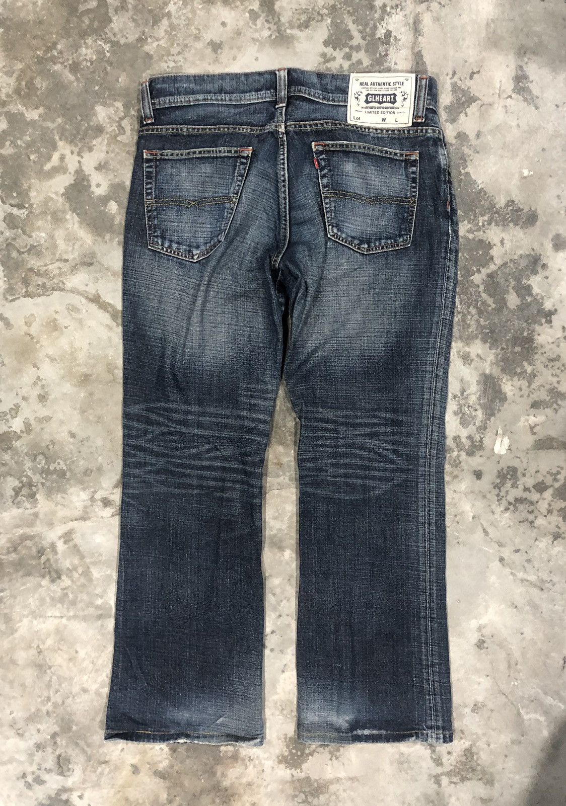 Japanese Brand × Vintage GL Heart Denim Jeans Nice Rare Design Size US 34 / EU 50 - 8 Thumbnail