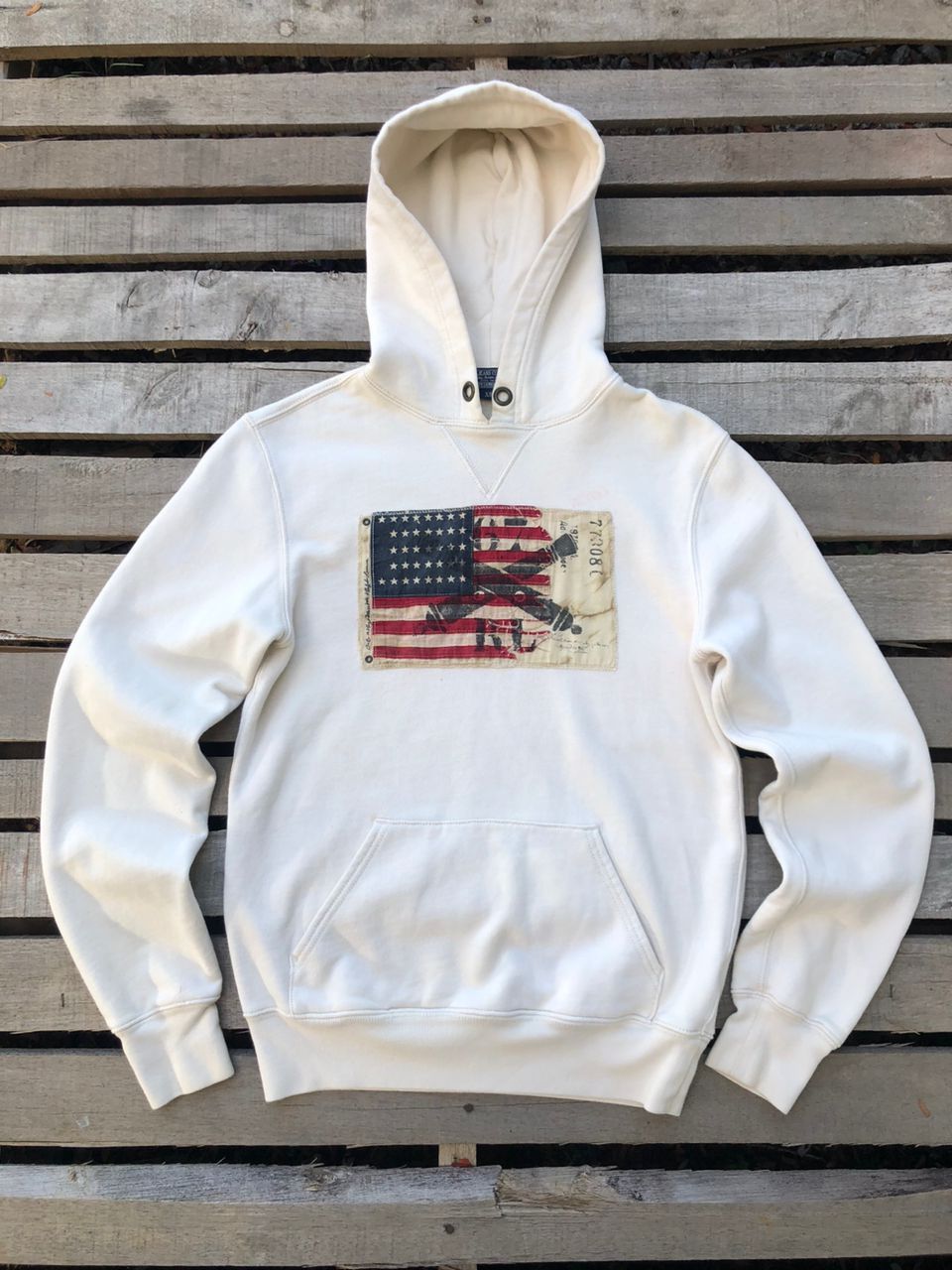 Polo Ralph Lauren Polo Ralph Lauren American Flag Patch Hoodie Size US XS / EU 42 / 0 - 1 Thumbnail