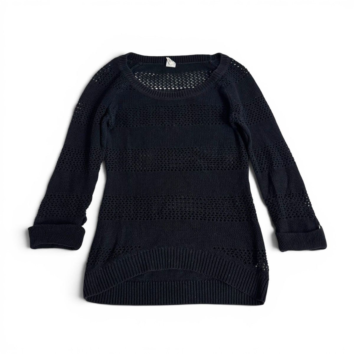 Other Vintage is 2 Black Striped Knit Sweater Size S / US 4 / IT 40 - 2 Thumbnail