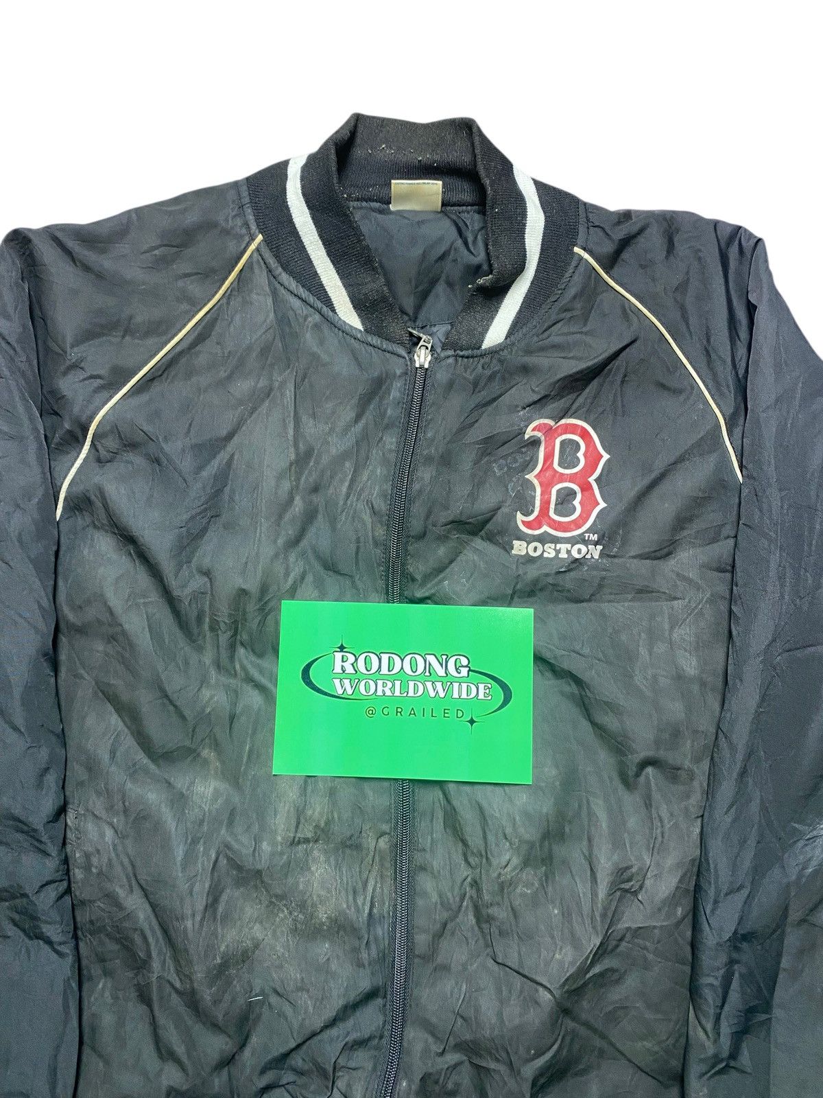 MLB VINTAGE MLB BOMBER JACKET BOSTON ZIPPER Size US XL / EU 56 / 4 - 2 Thumbnail