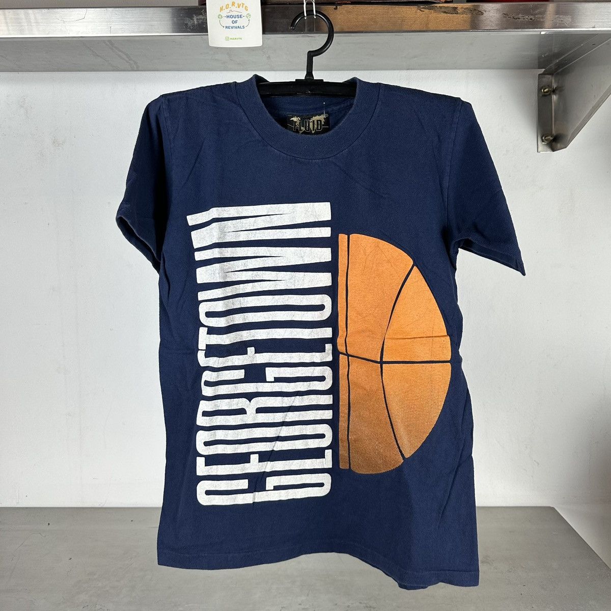 NCAA × Vintage Vintage 90s Georgetown Hoyas Basketball NCAA Medium T-shirt Size US M / EU 48-50 / 2 - 1 Thumbnail