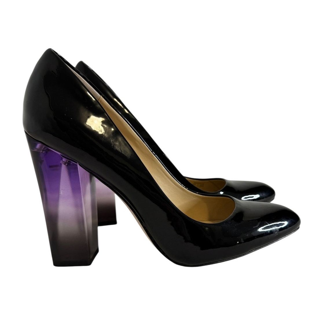 Other Katy Perry A.W. Black Patent Purple Ombre Heel Pump Size 9 Size US 9 / IT 39 - 3 Thumbnail