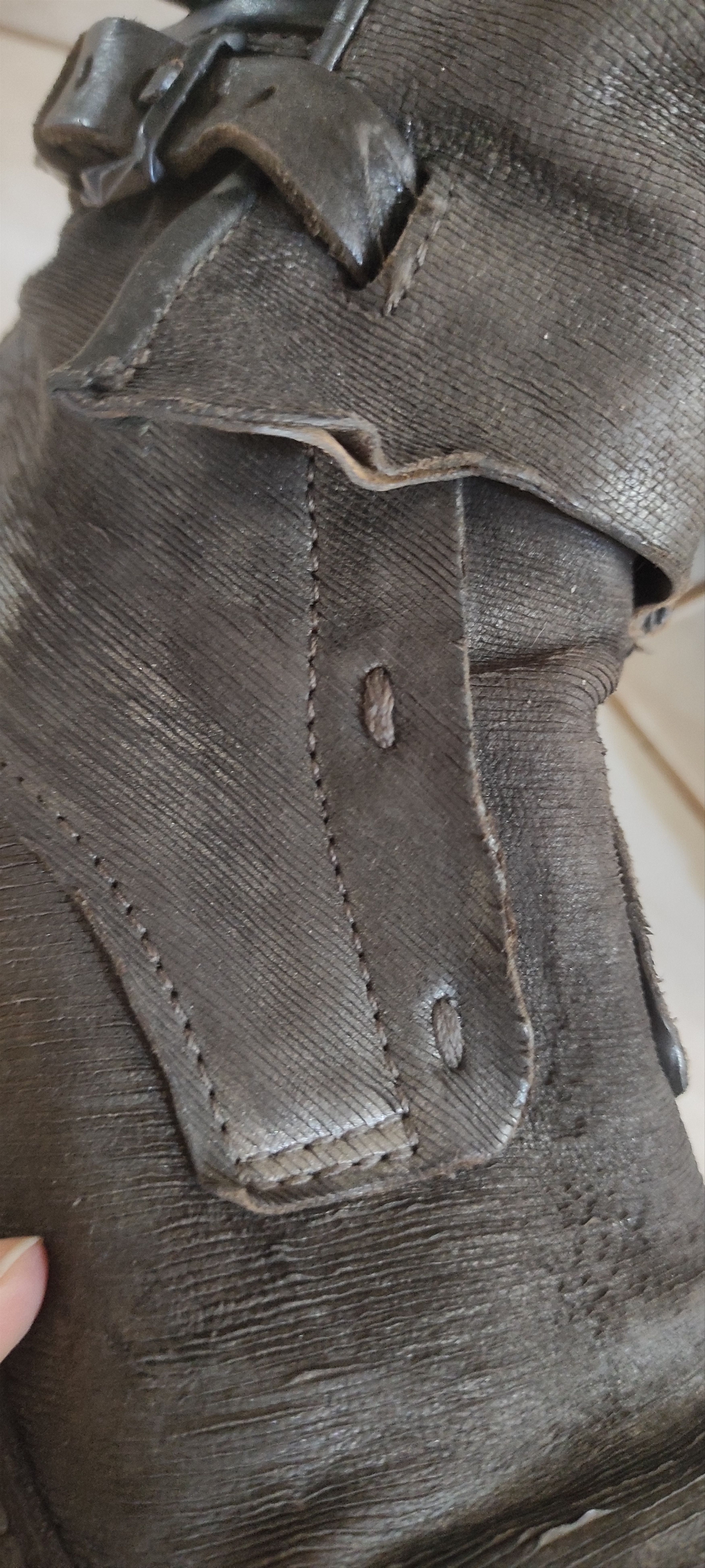 A.S.98 A.S.98 VTG Airstep Ankle Biker Boots Leather Zip Buckle Size US 9 / IT 39 - 8 Thumbnail