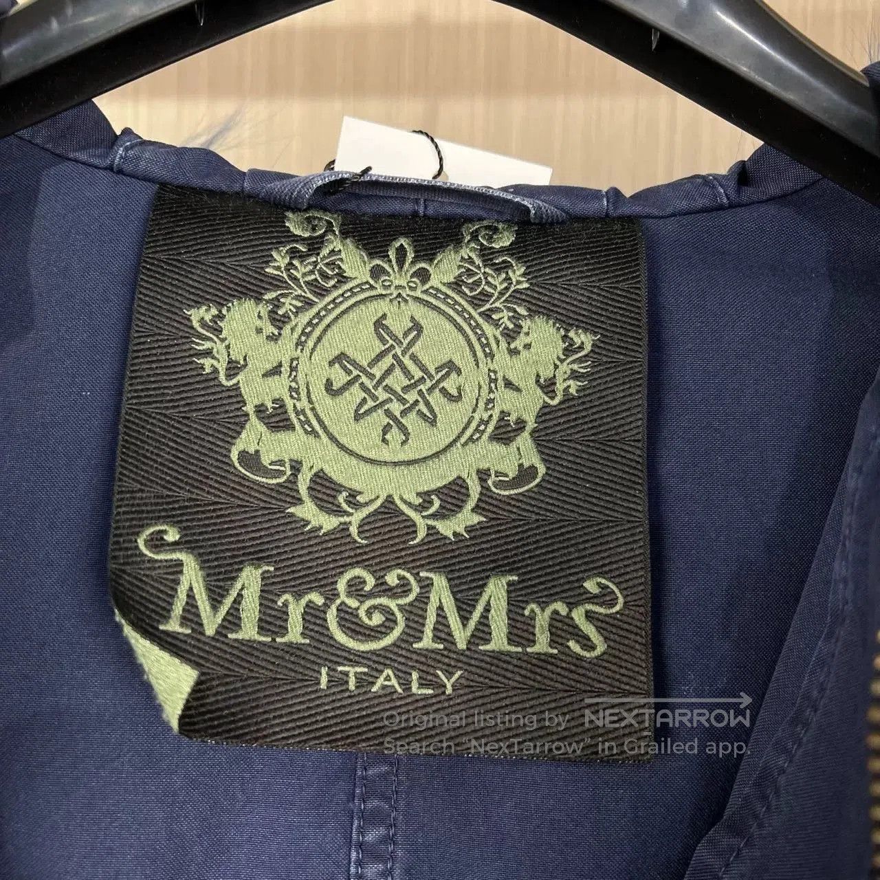 MR & MRS ITALY Mr&Mrs Fur Couple Floral Collar Parka. Size S / US 4 / IT 40 - 6 Thumbnail