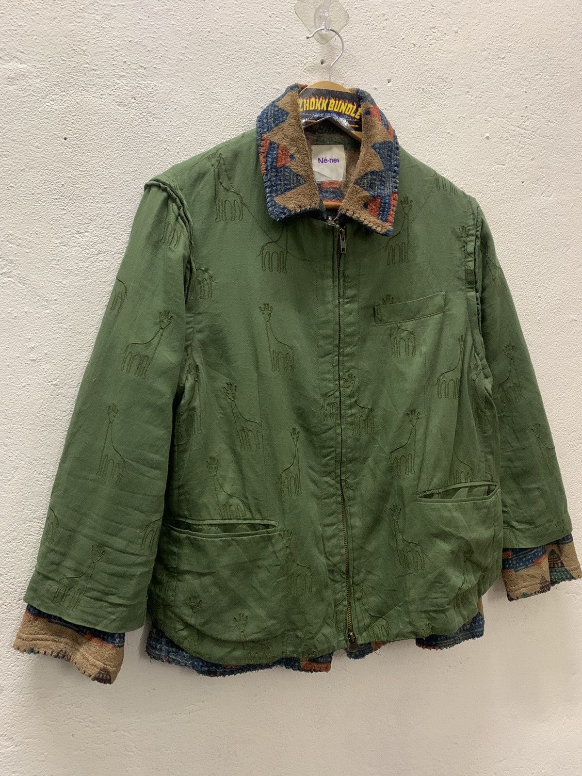 Ne-Net Ne-net By Issey Miyaki 2 in 1 Fleece Jacket Size US M / EU 48-50 / 2 - 3 Thumbnail