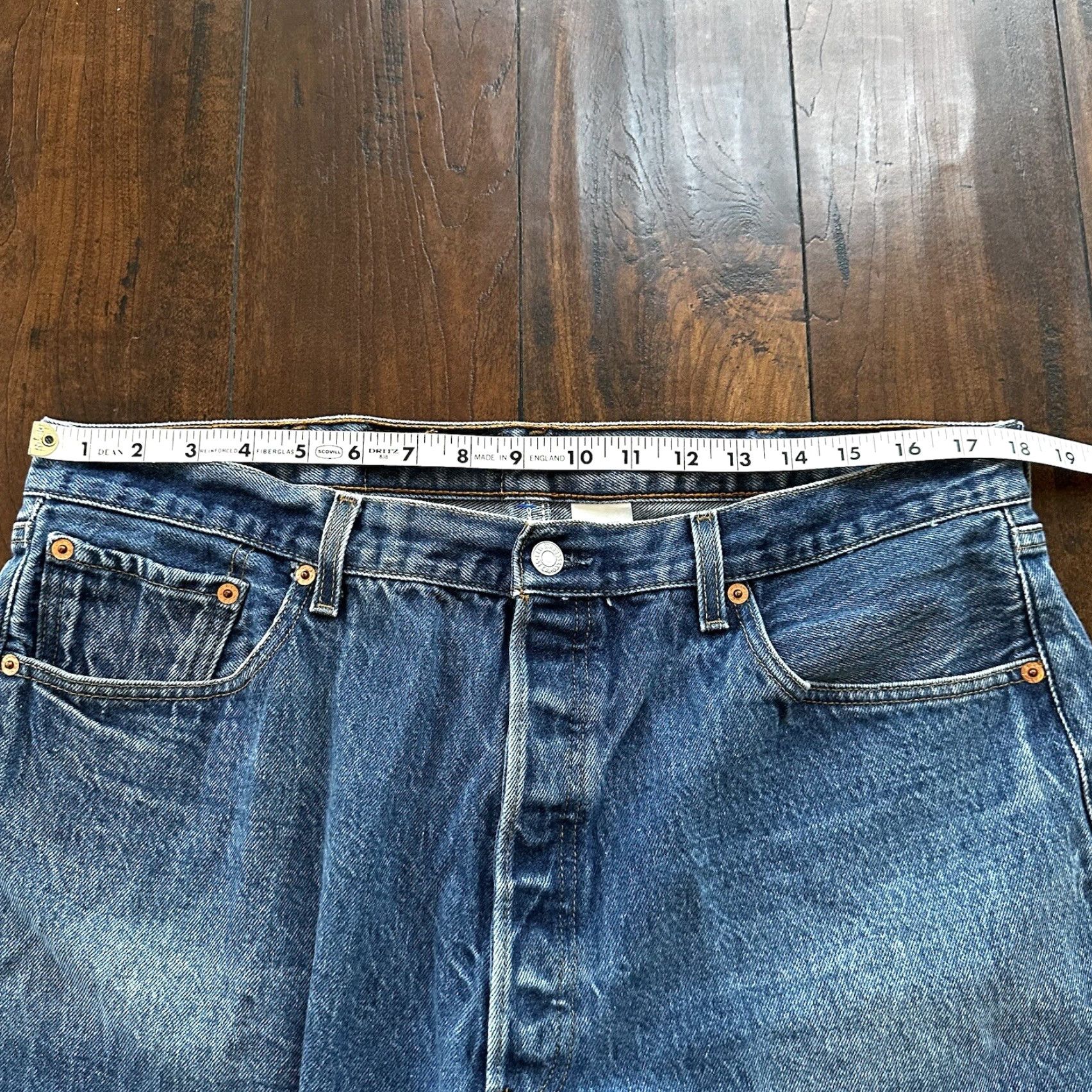 Levi's VINTAGE Levi's 501 XX Jeans Button Fly Light Wash 40x30 Men Regular Blue 90s Straight Denim Mens Size US 40 / EU 56 - 5 Thumbnail