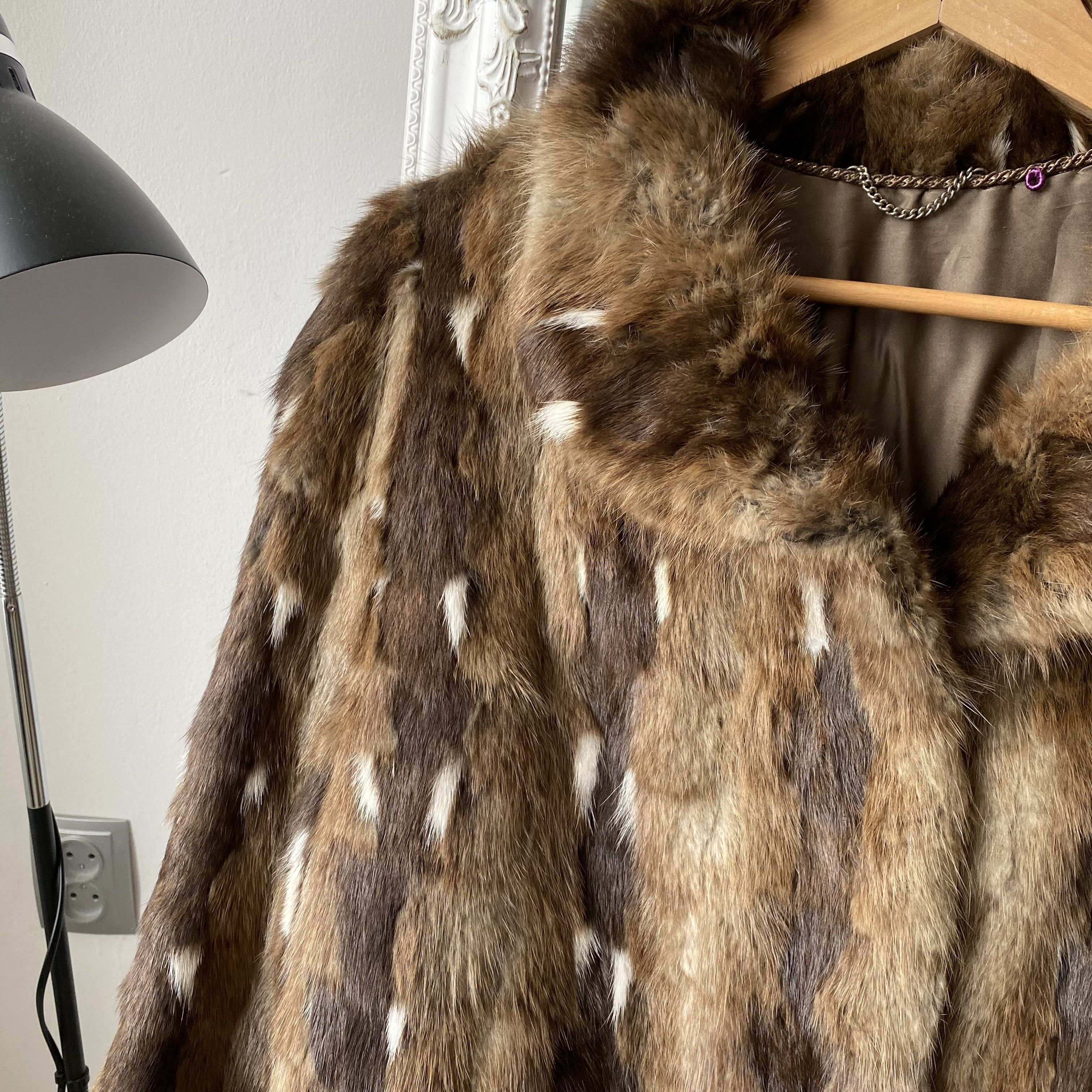 Genuine Leather Vintage 80-90s Oldmoney Real fur coat jacket Luxury Size M / US 6-8 / IT 42-44 - 4 Thumbnail