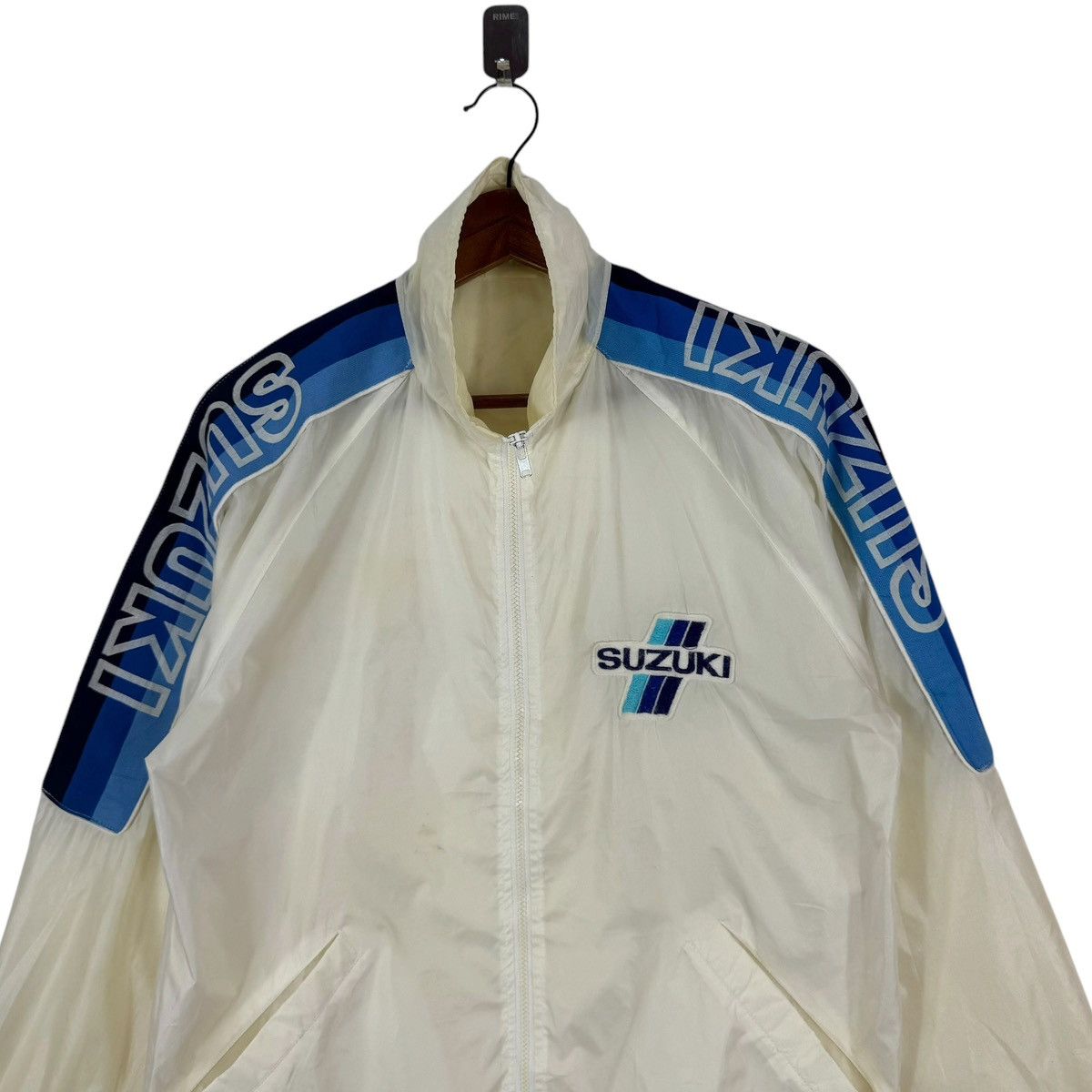 Sports Specialties × Vintage VINTAGE 90s SUZUKI MOTORSPORT LIGHT ZIPPER JACKET Size US S / EU 44-46 / 1 - 4 Thumbnail