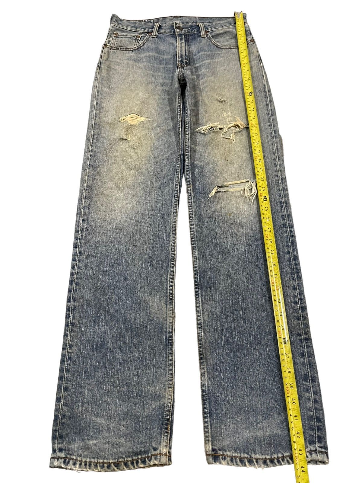 Levi's Vintage 90 Levis 502 Blue Wash Distressed Style Jeans Size US 30 / EU 46 - 11 Thumbnail