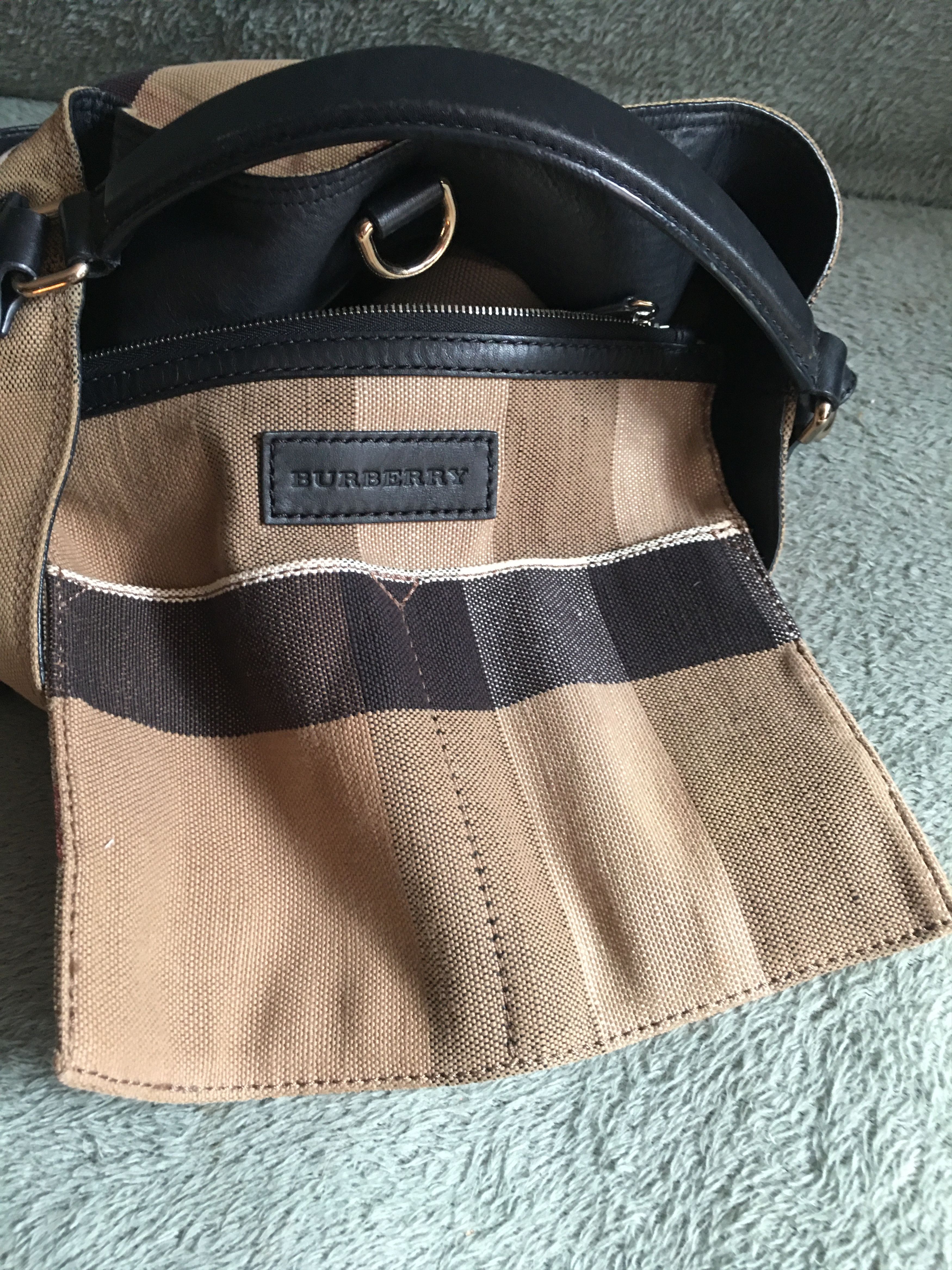 Burberry Burberry Ashby Medium Check Hobo Bag Size ONE SIZE - 14 Thumbnail