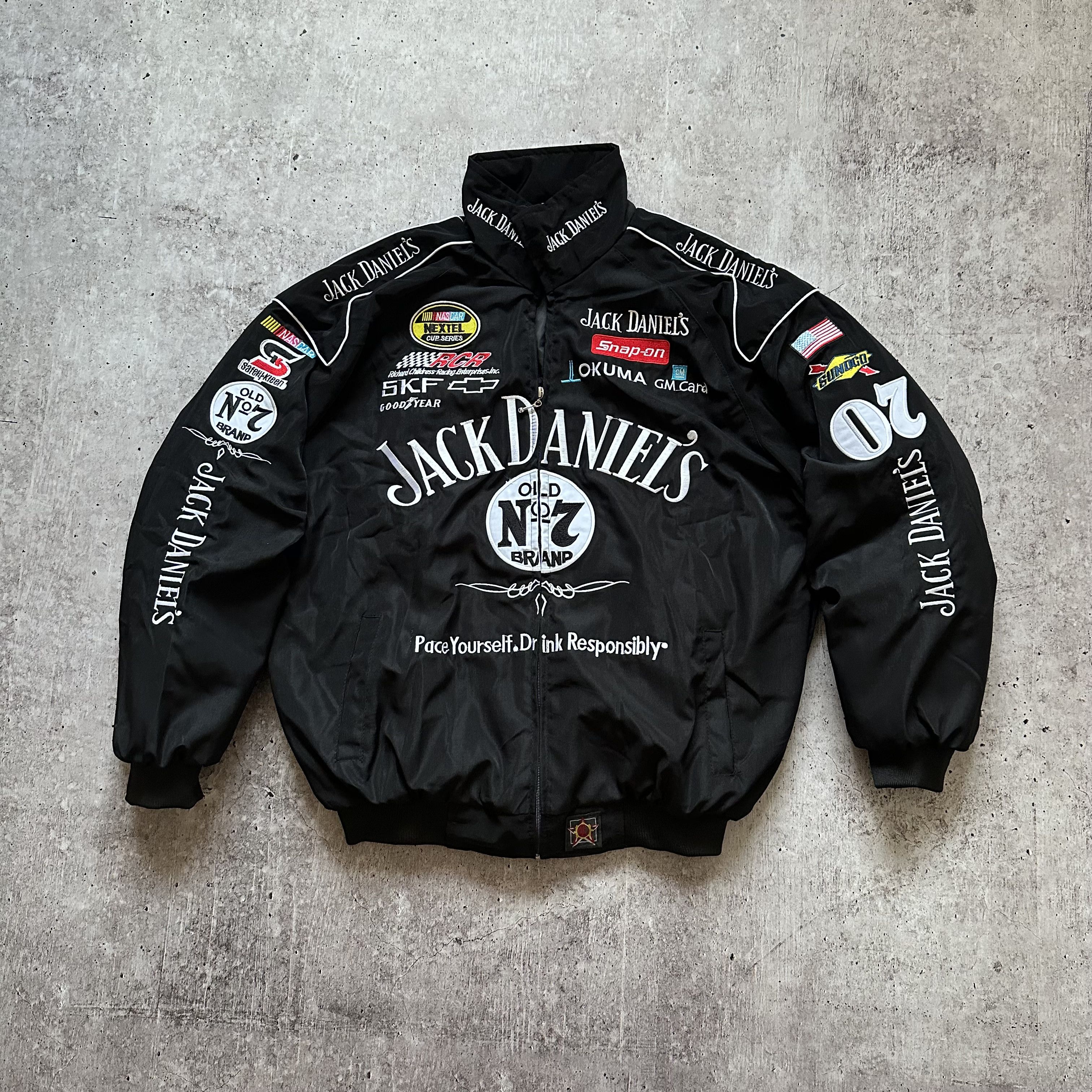 NASCAR × Vintage Jack Daniels Vintage Nascar Chevrolet Racing Nylon Jacket Size US M / EU 48-50 / 2 - 4 Thumbnail