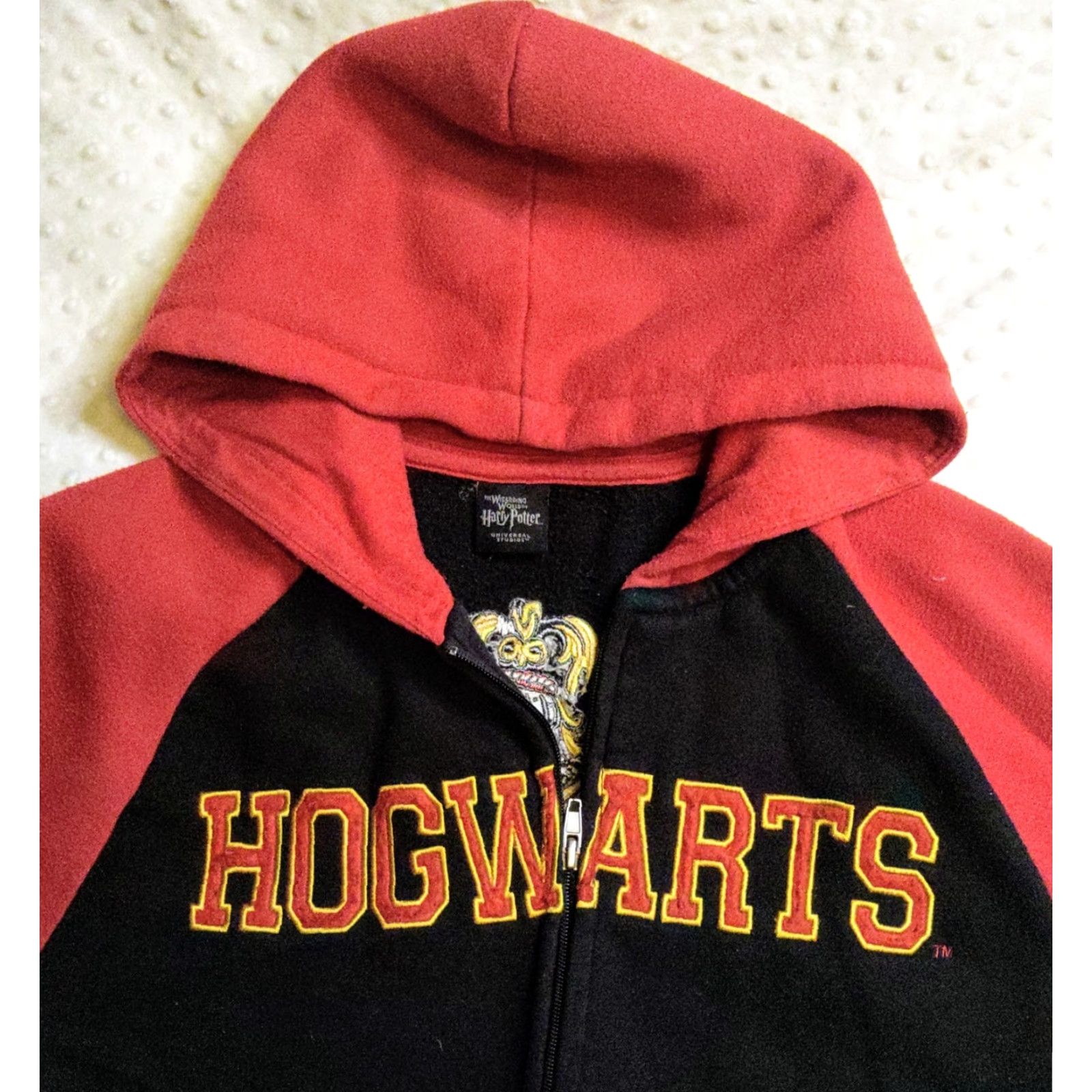 Vintage **Harry Potter Hogwarts Maroon 1/4 Zip Hoodie Sweatshirt Large** User: **Hogwarts Maroon 1/4 Zip Harry Potter Hoodie Sweatshirt Large** Size L / US 10 / IT 46 - 4 Thumbnail