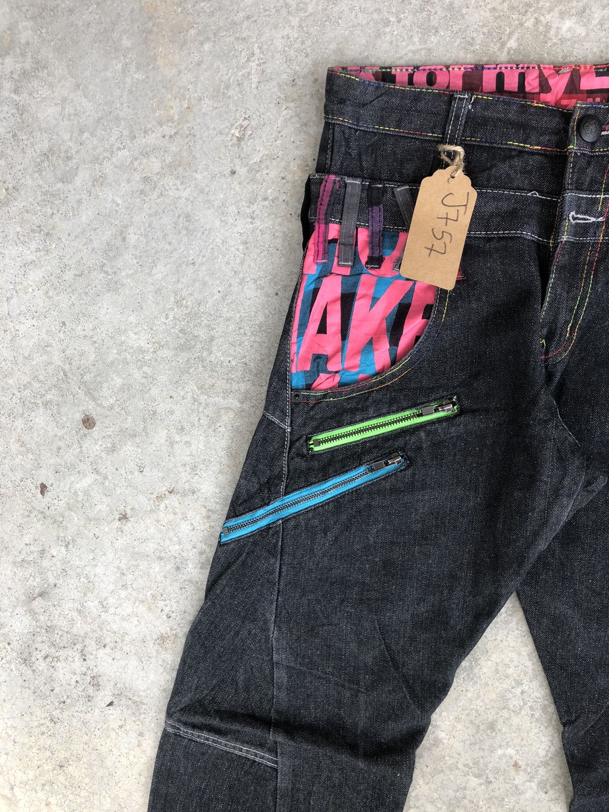 Hysteric Glamour Japanese Breathmint Double Waist Distressed Jeans Size US 30 / EU 46 - 4 Thumbnail