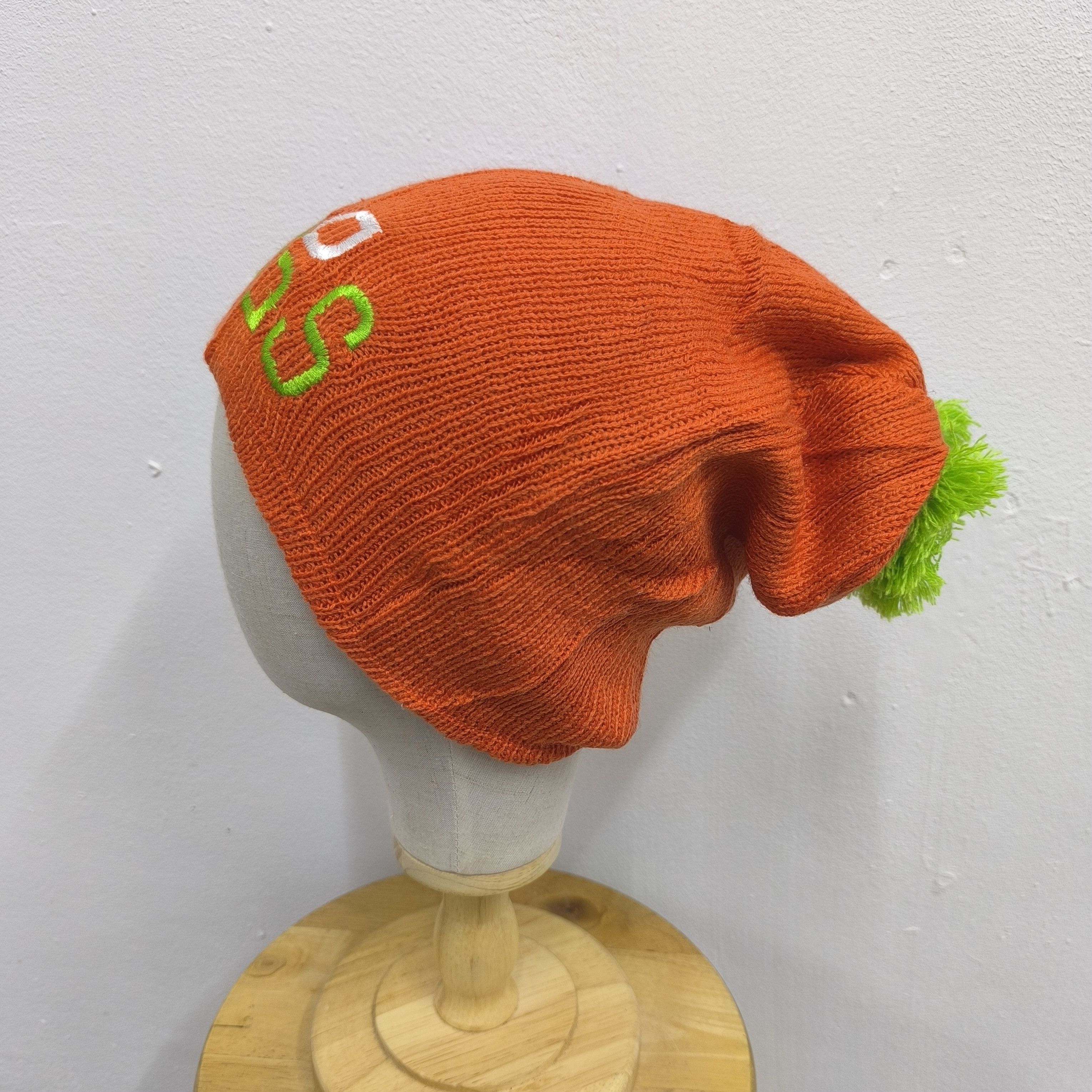 Japanese Brand 🌟Japanese brand yobs spellout pull on beanie hat Size ONE SIZE - 3 Thumbnail