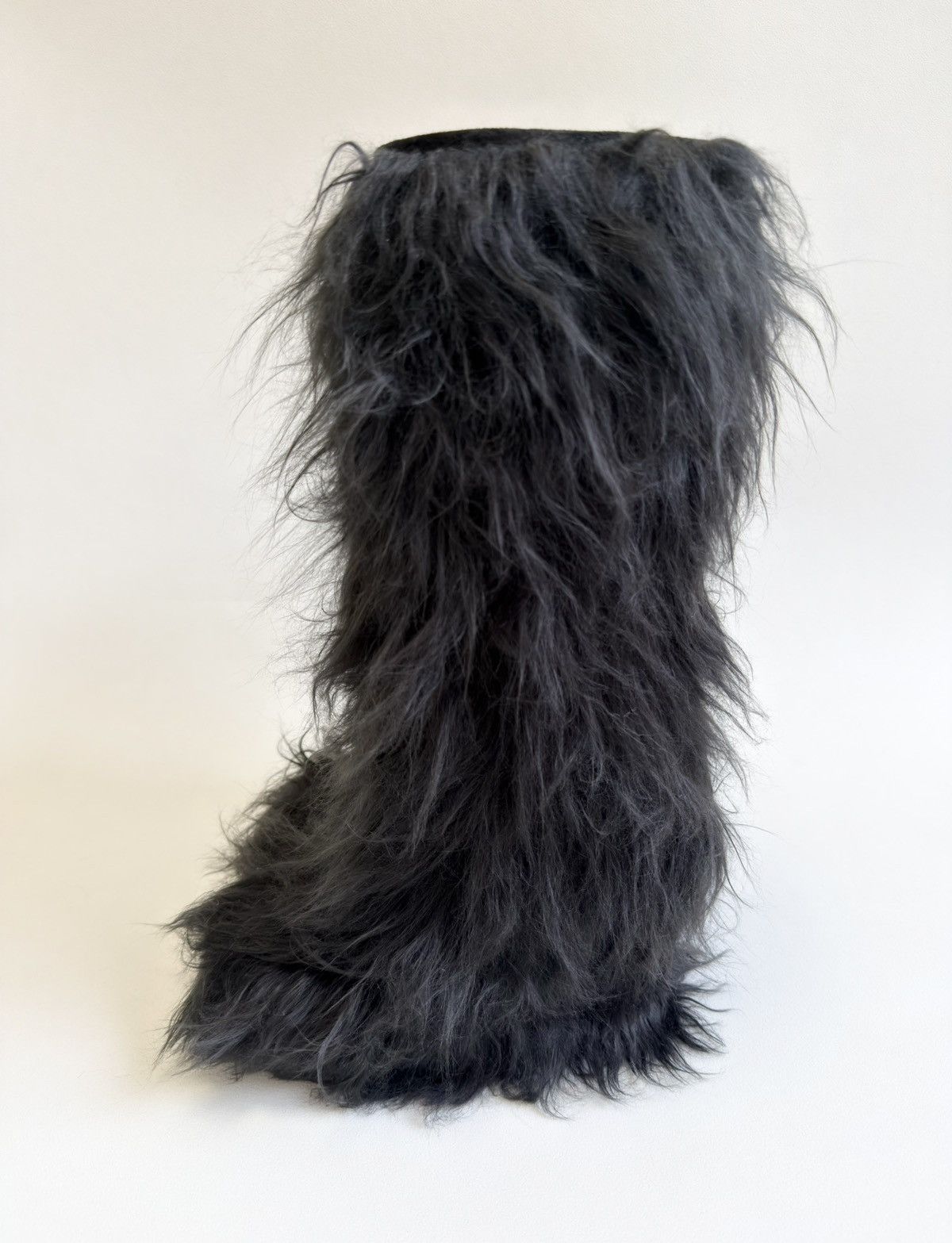 Miu Miu Eco Mongolian Faux Fur Tall Boots Size US 6.5 / IT 36.5 - 19 Thumbnail