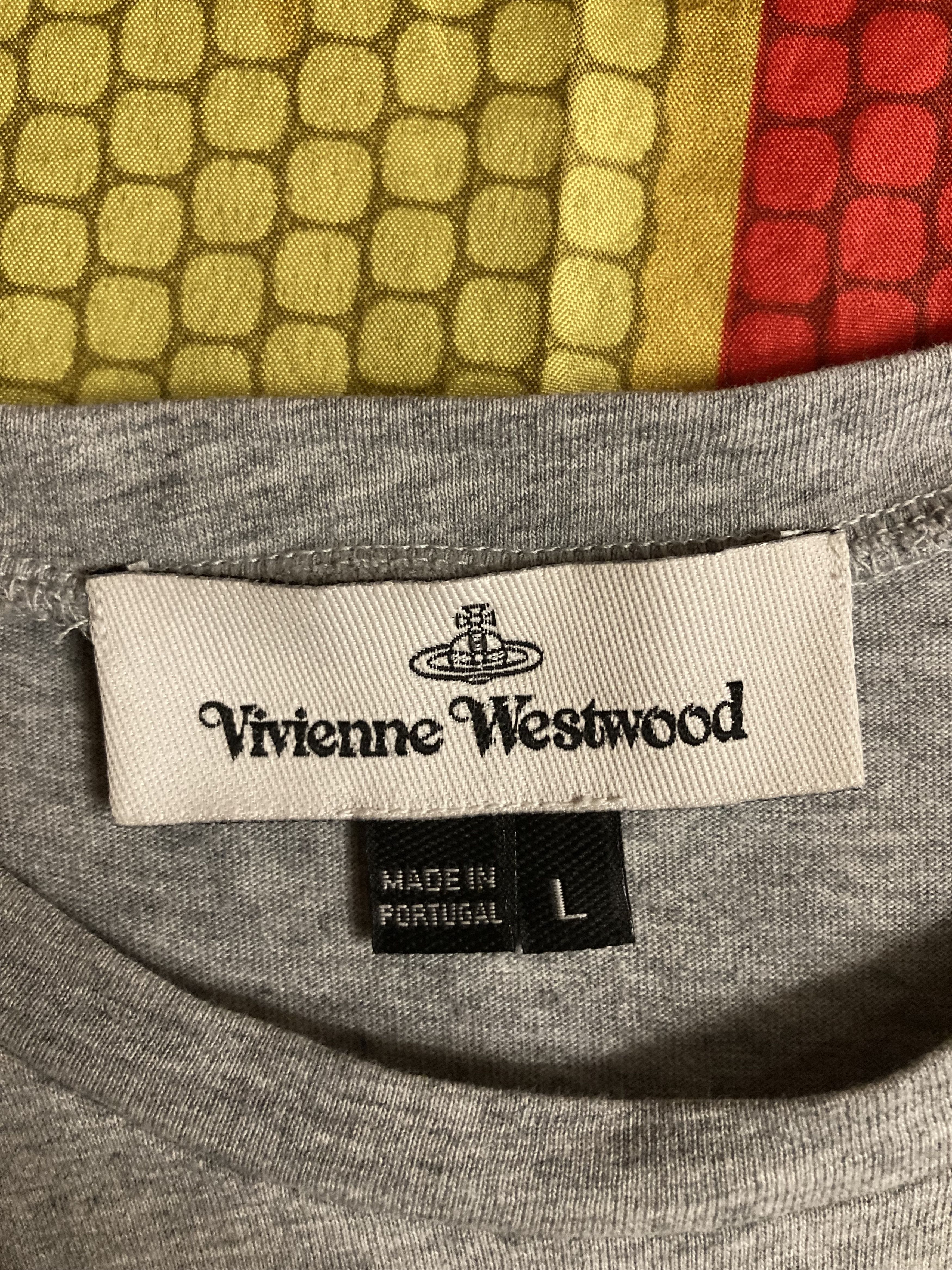 Vivienne Westwood Vivienne Westwood Embroidered orb logo Grey T-Shirt Size US L / EU 52-54 / 3 - 3 Thumbnail