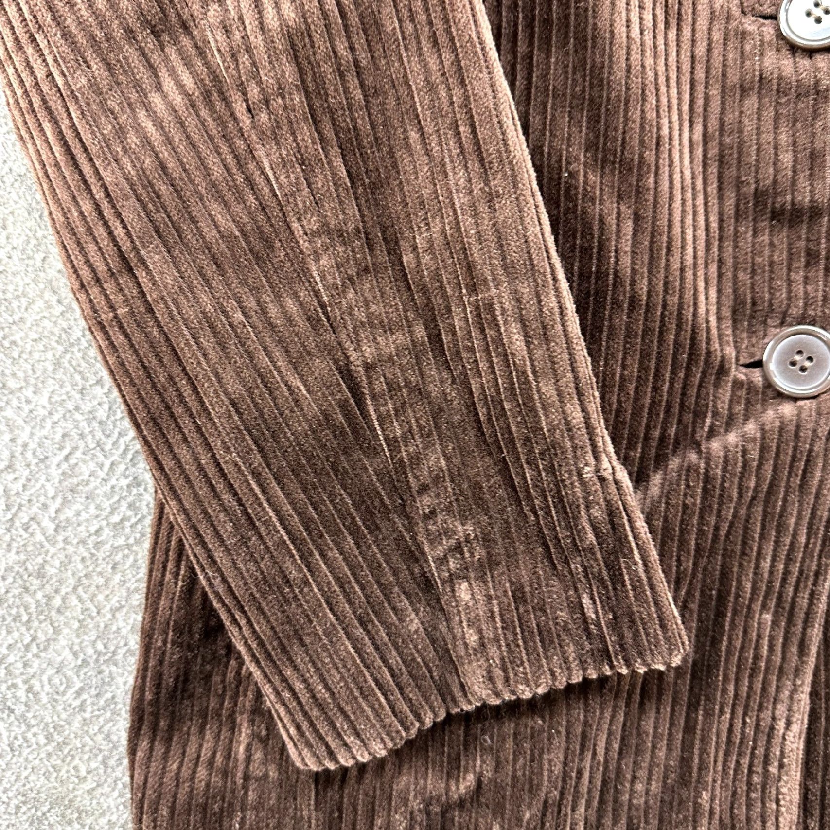 Vintage VINTAGE Joujou Jacket Womens L Brown Corduroy Belted Belted Pockets 90s Hipster Corduroy Coat Size L / US 10 / IT 46 - 4 Thumbnail