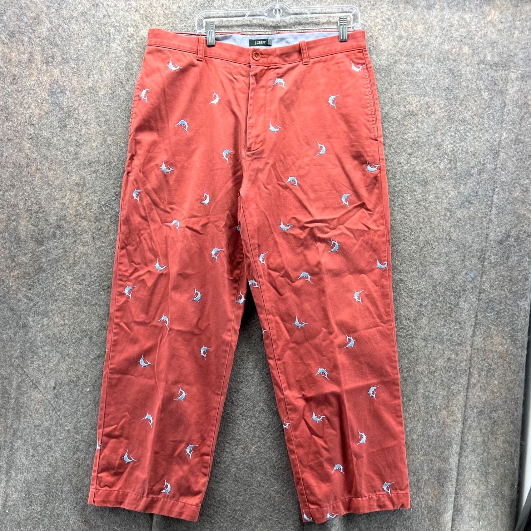 J.Crew J.CREW Pants Men 36x32 Orange Chino Pleated Cotton Casual Vintage? No (adjusted: Vintage: No) Size US 36 / EU 52 - 2 Thumbnail