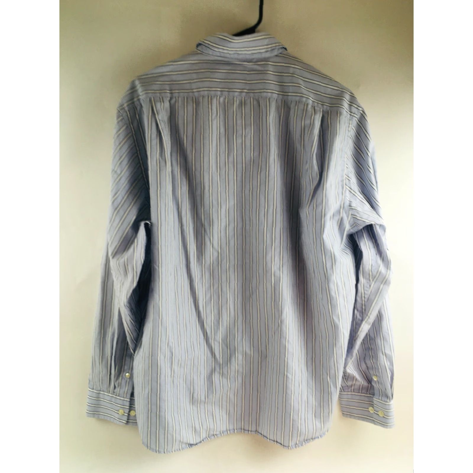 Gap Gap Shirt Men’s Size Large 16-16.5 Blue Classic Button Up Striped Long Sleeve Size US L / EU 52-54 / 3 - 2 Thumbnail