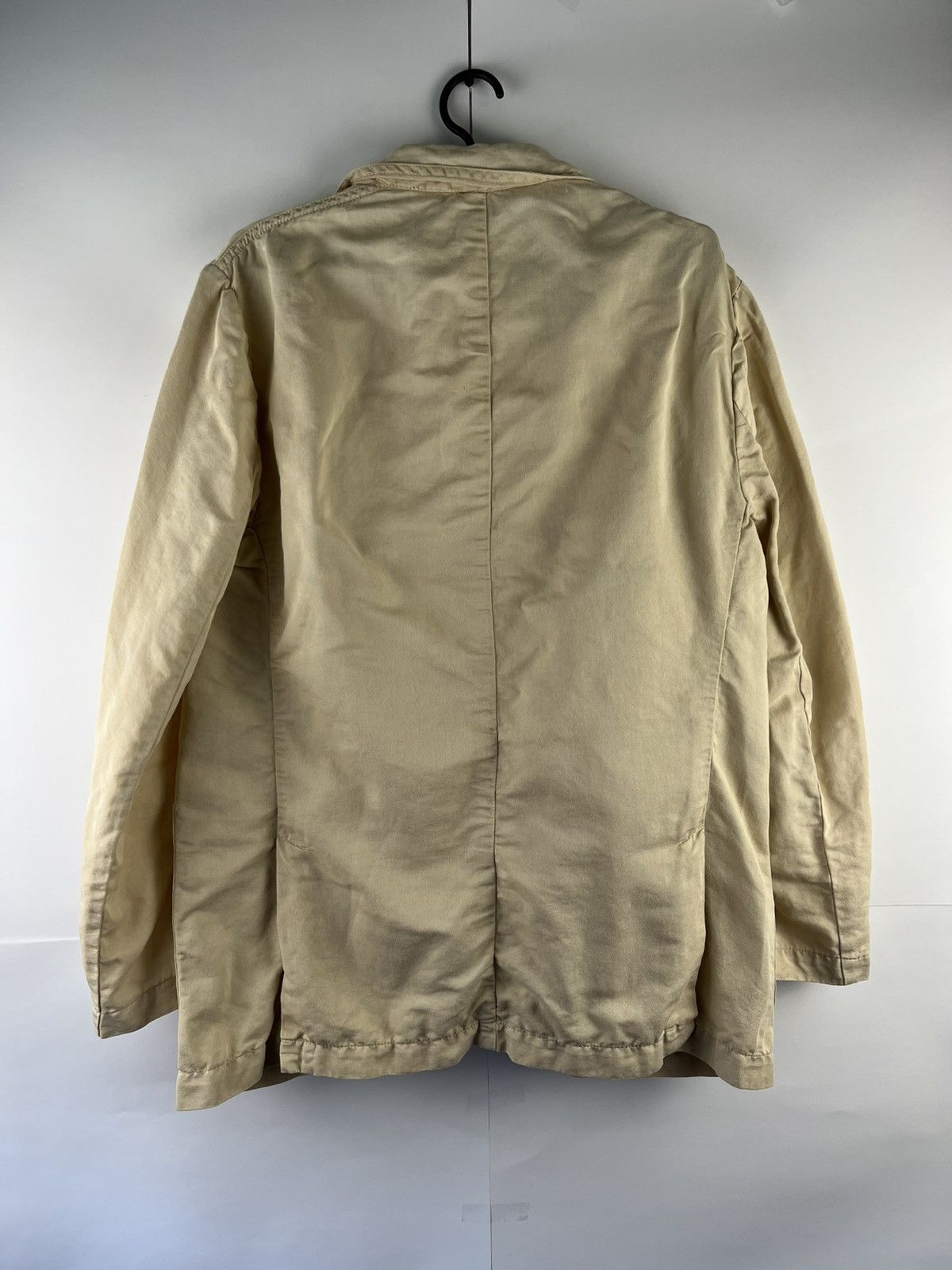 Z Zegna Z Zegna Luxury Solid Linen & Cotton Blazer Jacket Italy Size 42R - 6 Thumbnail