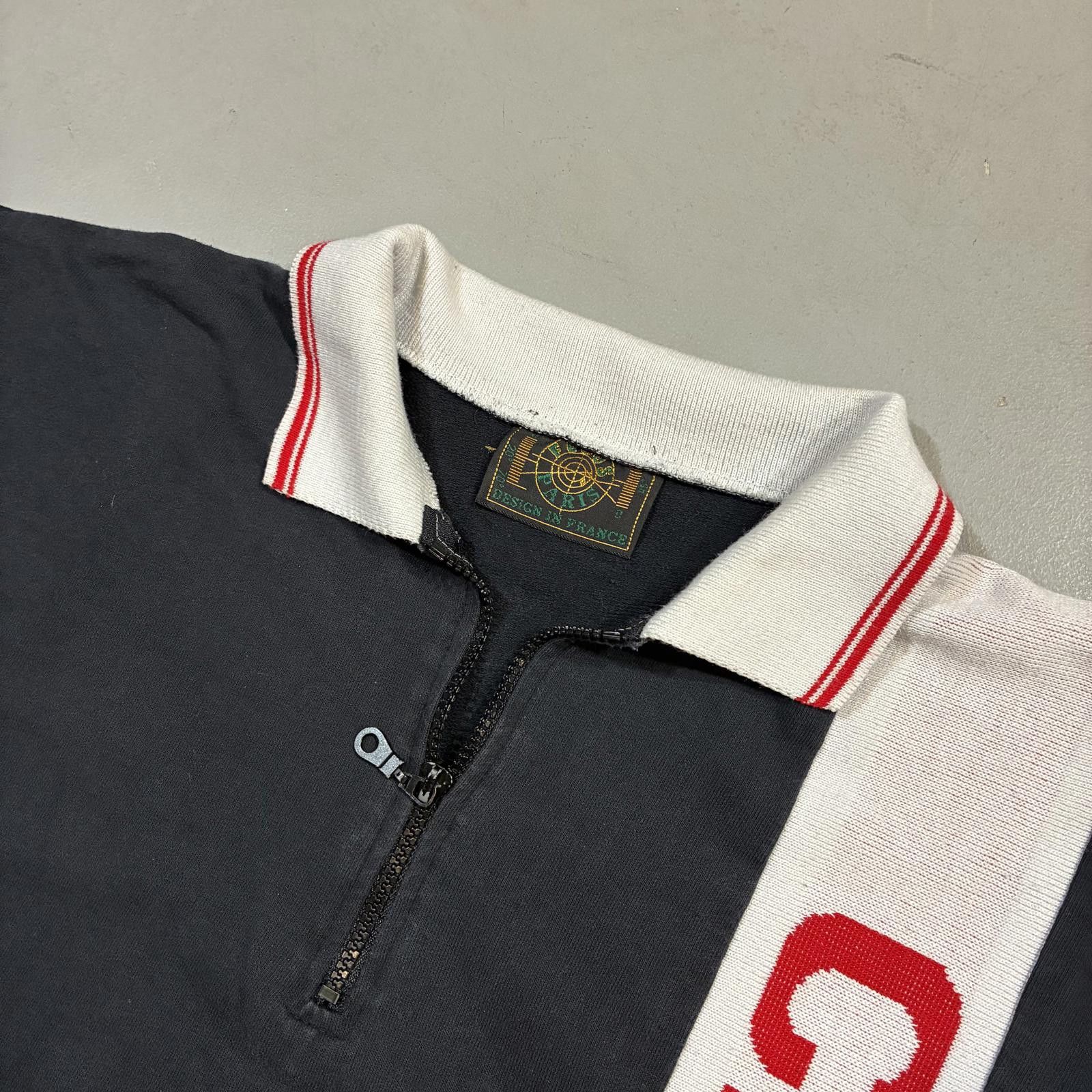 Fotus Vintage 90s Focus Paris Knit Chicago Polo Shirt Size US M / EU 48-50 / 2 - 2 Thumbnail
