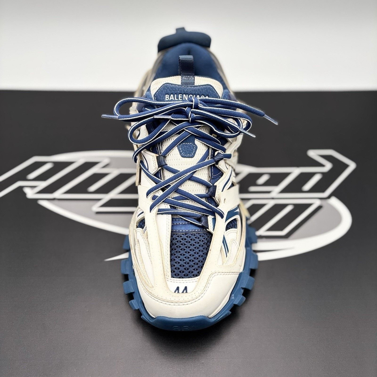 Balenciaga Balenciaga Track ' White, Navy ' | GOOD CONDITION! Size US 11 / EU 44 - 14 Thumbnail
