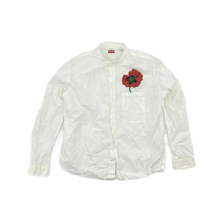 Kenzo Kenzo Flower Pattern Long Sleeve Shirt for Men -2507 Size US M / EU 48-50 / 2 - 2 Thumbnail