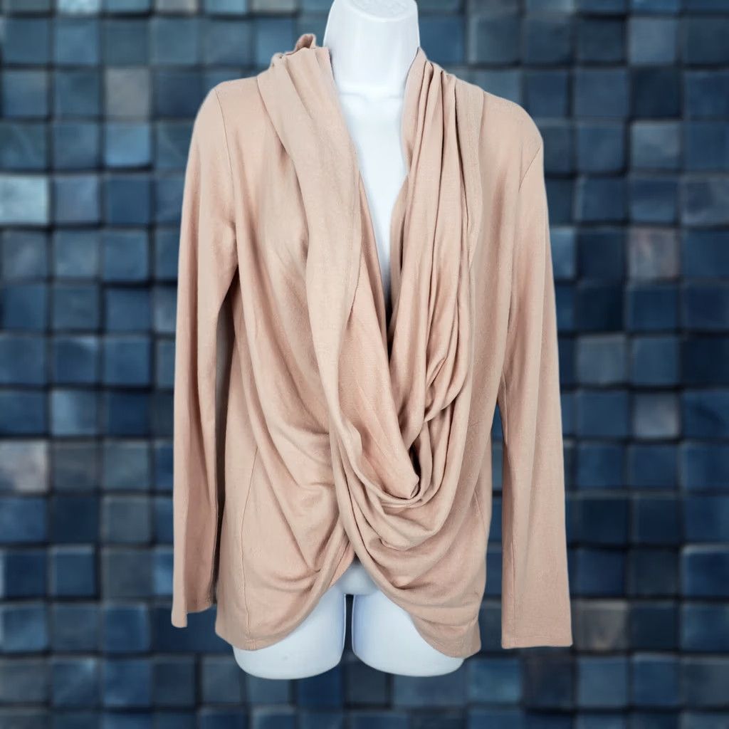 Vintage Gibson Sweater Cardigan Women's XS Pink Long Sleeve Round Neck Solid Knit Holiday All Seasons NWT Size XS / US 0-2 / IT 36-38 - 1 Thumbnail