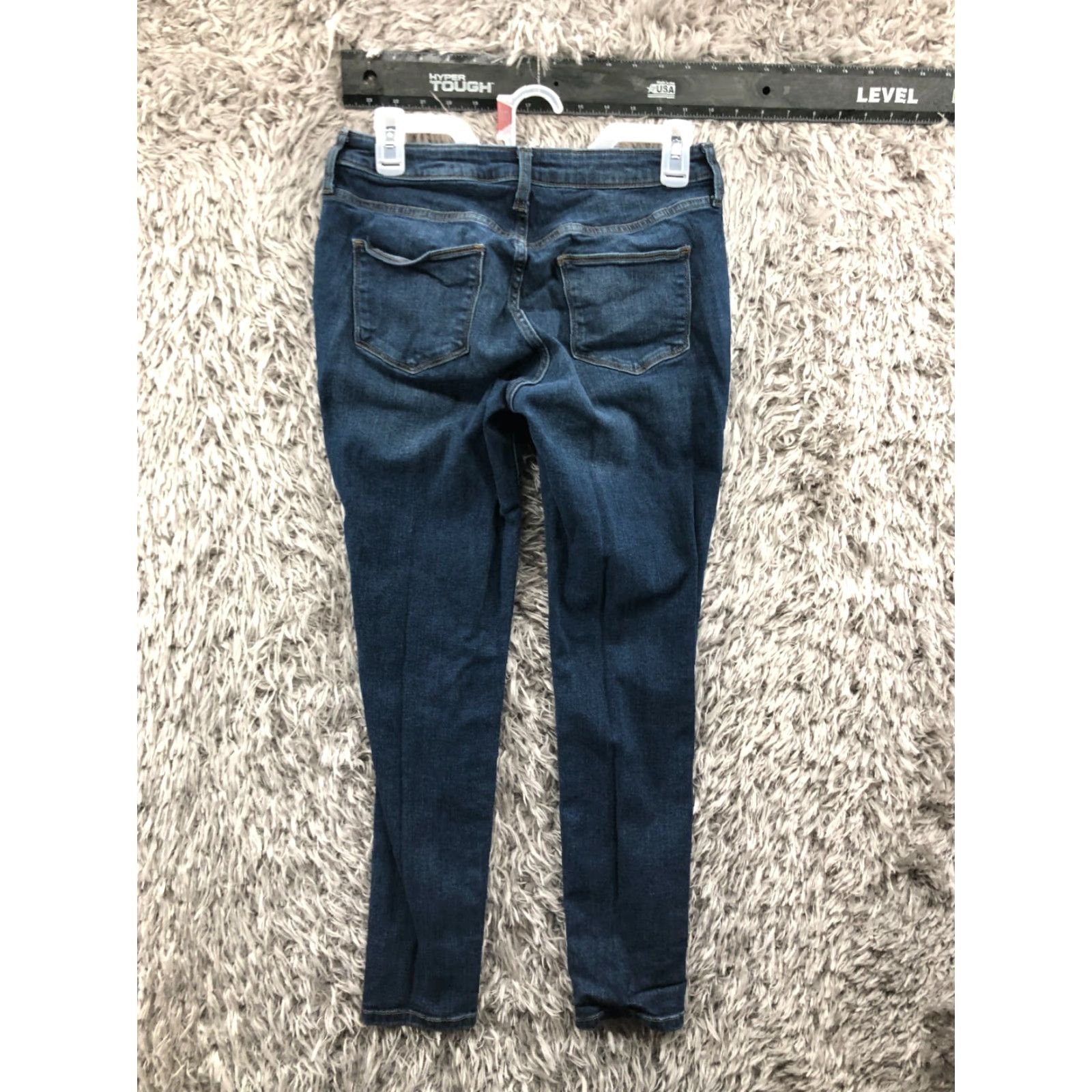 Vintage Universal Thread Curvy Skinny Jeans Womens Size 4 Mid Rise Dark Wash Blue Denim Size 27" / US 4 / IT 40 - 5 Thumbnail