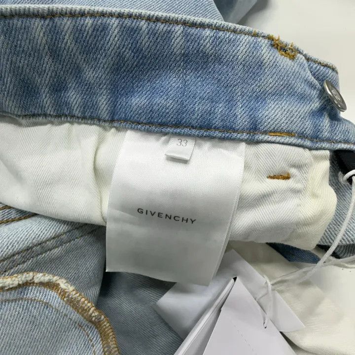 Givenchy Givenchy Givenchy SS23 Light Wash Wide Leg Jeans -2507 Size US 33 - 6 Thumbnail