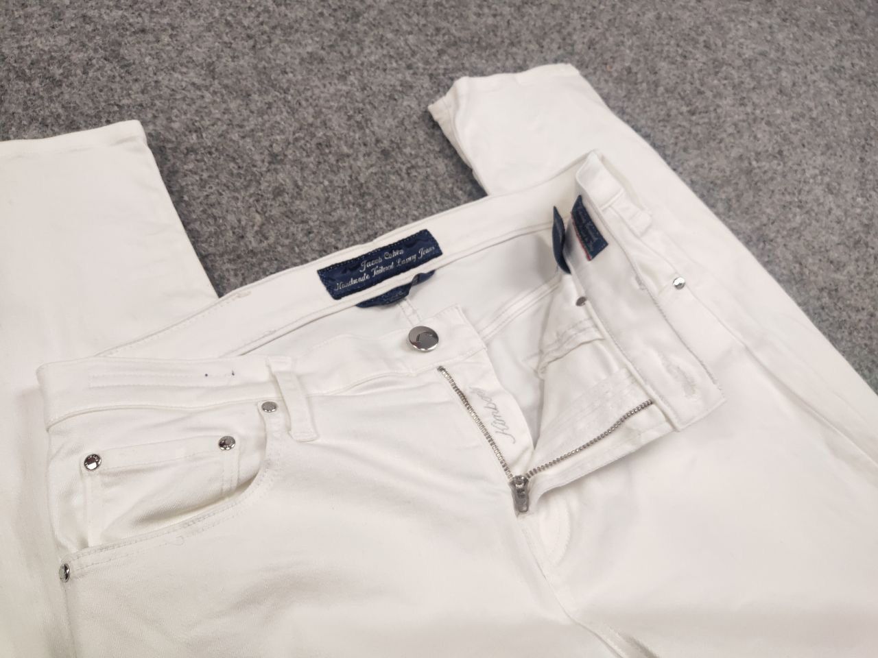 Jacob Cohen Jacob Cohen Design kimberly classic Slim White Denim Jeans Size 29" - 11 Thumbnail