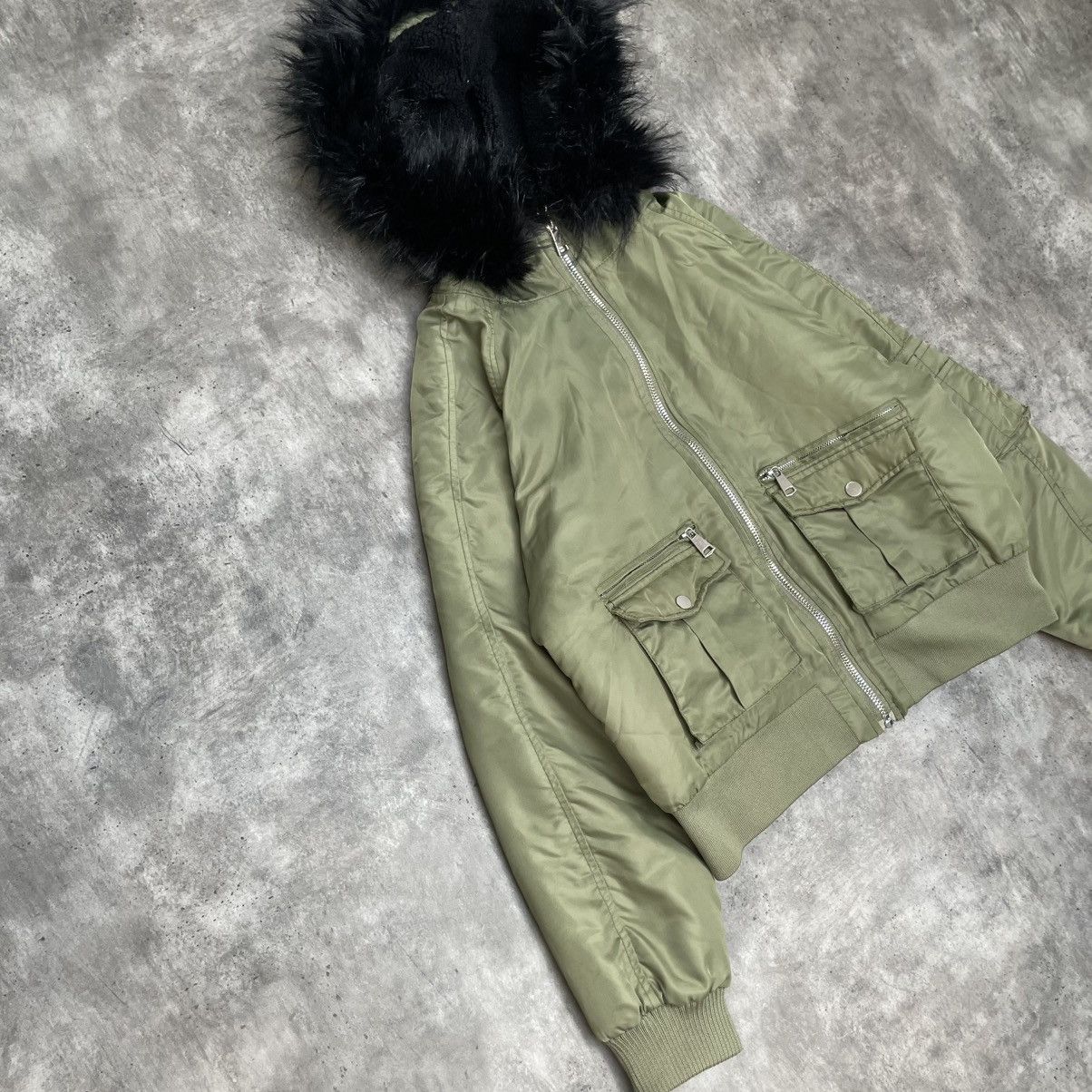 OANTGM Winter Coats Teen Y2k Zip Up Hoodie Fur Jackets