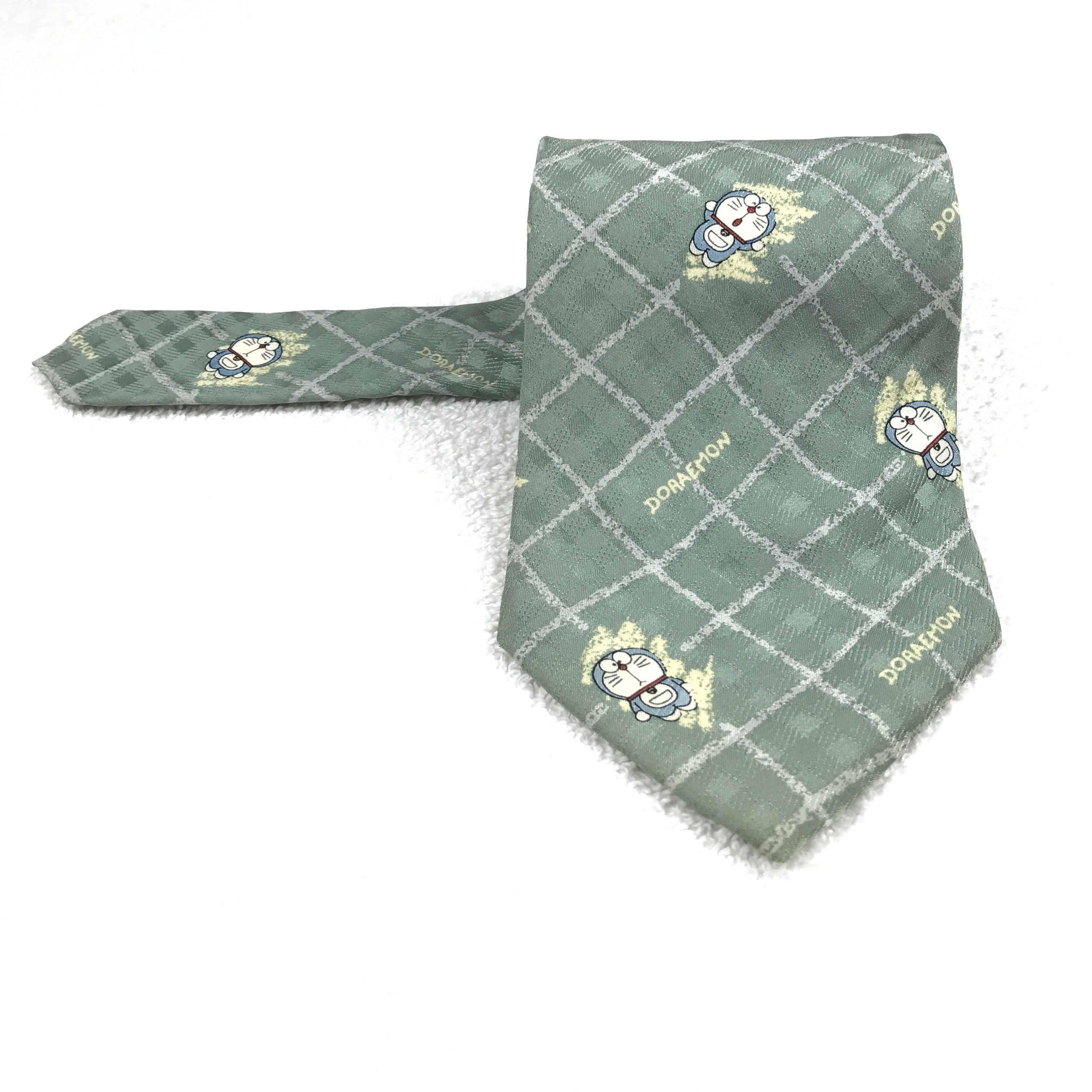 Designer × Vintage Vintage Doraemon Silk Necktie Size ONE SIZE - 1 Thumbnail