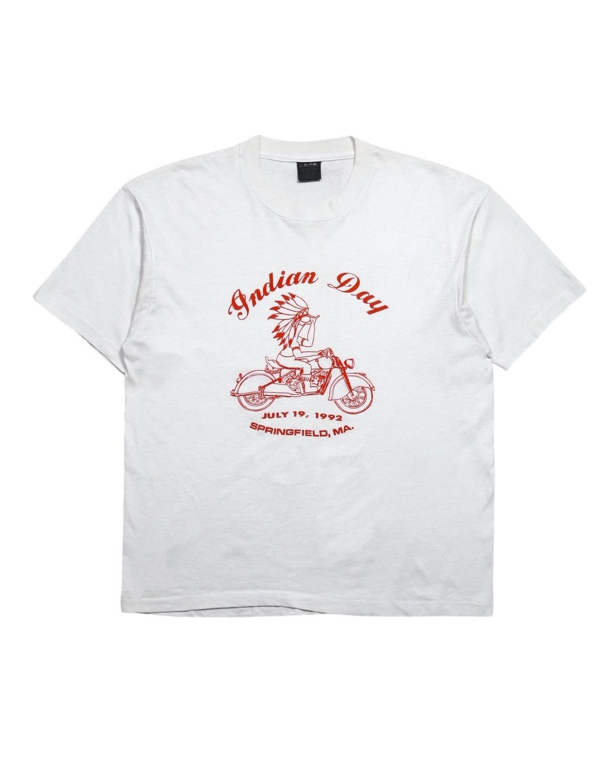 Native 1992 INDIAN MOTORCYCLE "INDIAN DAY" GRAPHIC T SHIRT Size US XL / EU 56 / 4 - 1 Thumbnail