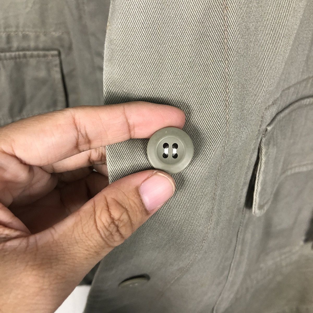 Japanese Brand × Vintage 📌Vtg Chore Work Jacket Button One Shot Dreams Issey Miyake Size US M / EU 48-50 / 2 - 17 Thumbnail