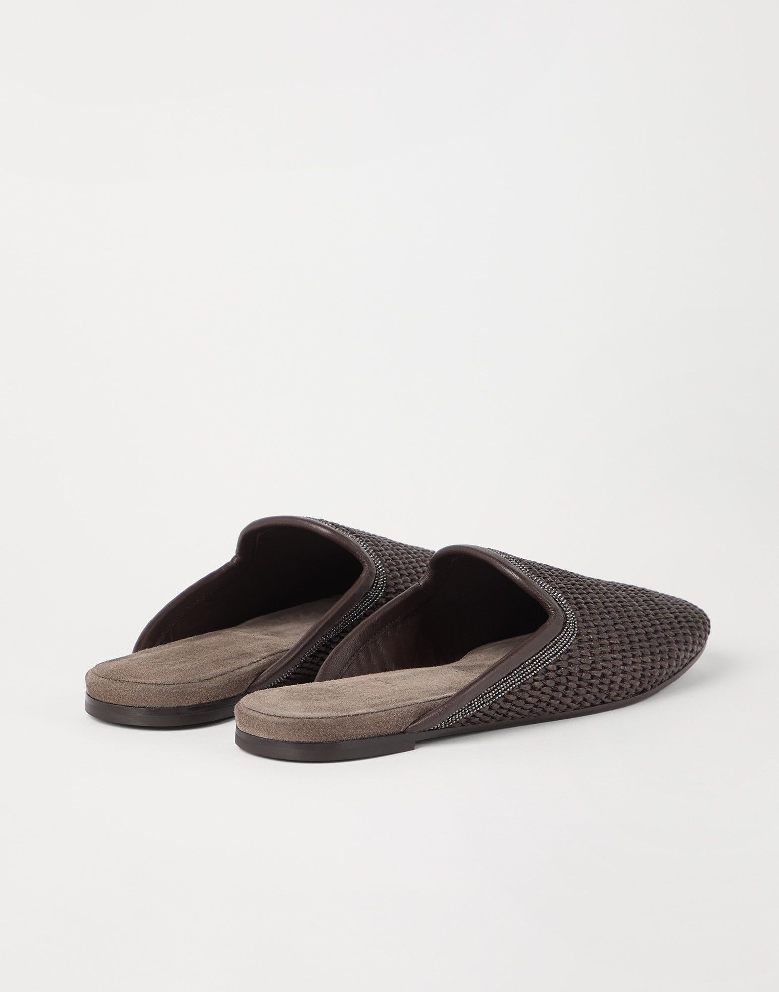 Brunello Cucinelli o1la1rc1a0326 Techno Raffia Slippers in Brown Size US 9 / IT 39 - 4 Thumbnail