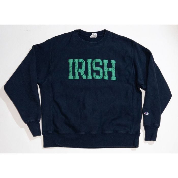 Champion Irish Notre Dame Champion Reverse Weave Sweatshirt Mens