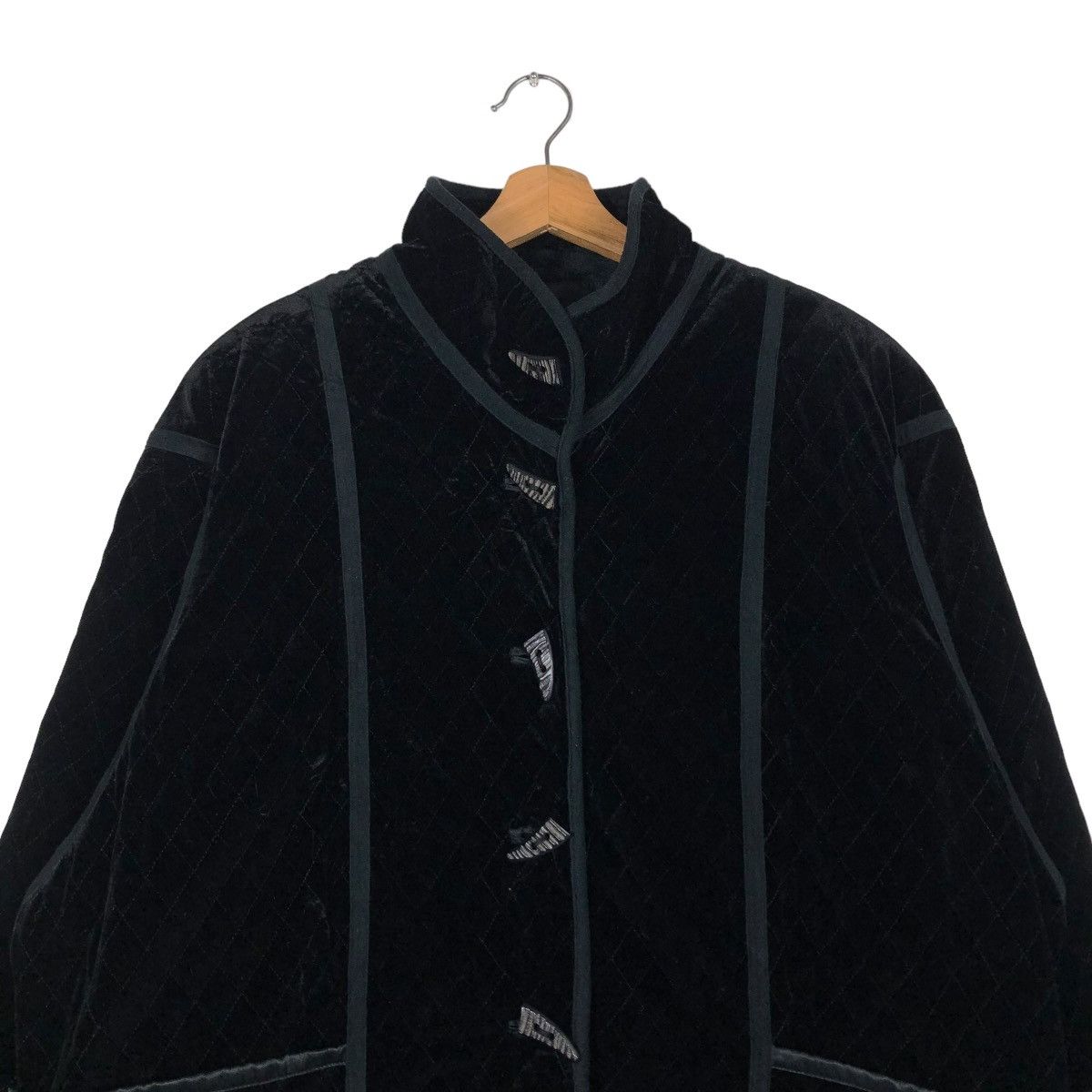Designer × Japanese Brand × Vintage 🔥VINTAGE VELVET BUTTON JACKET QUILTED KATSUMI ISSEY MIYAKE Size US L / EU 52-54 / 3 - 5 Thumbnail
