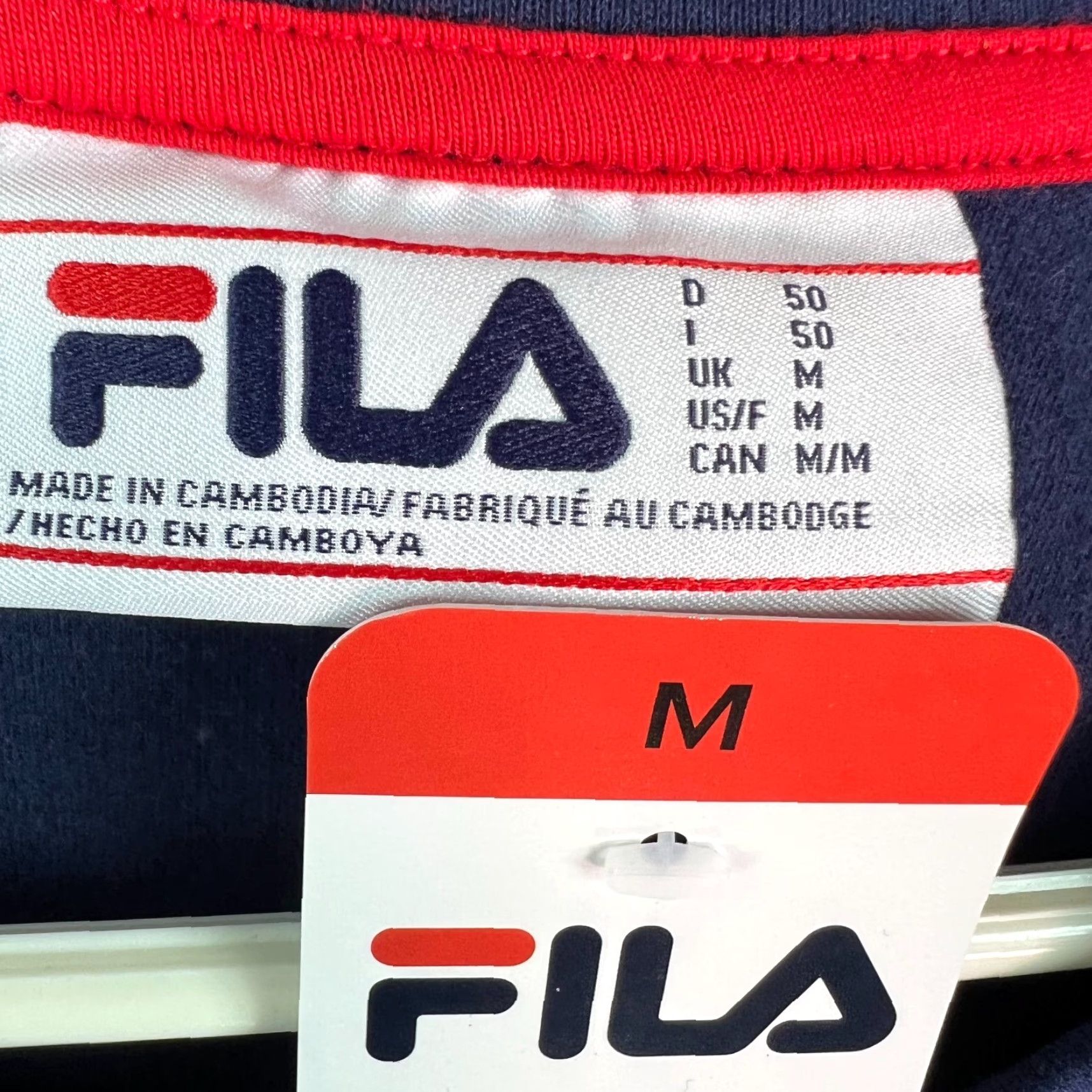 Fila FILA Mens Long Sleeve Crew Neck Pullover Sweatshirt Blue Size M Regular Fit Size US M / EU 48-50 / 2 - 6 Thumbnail