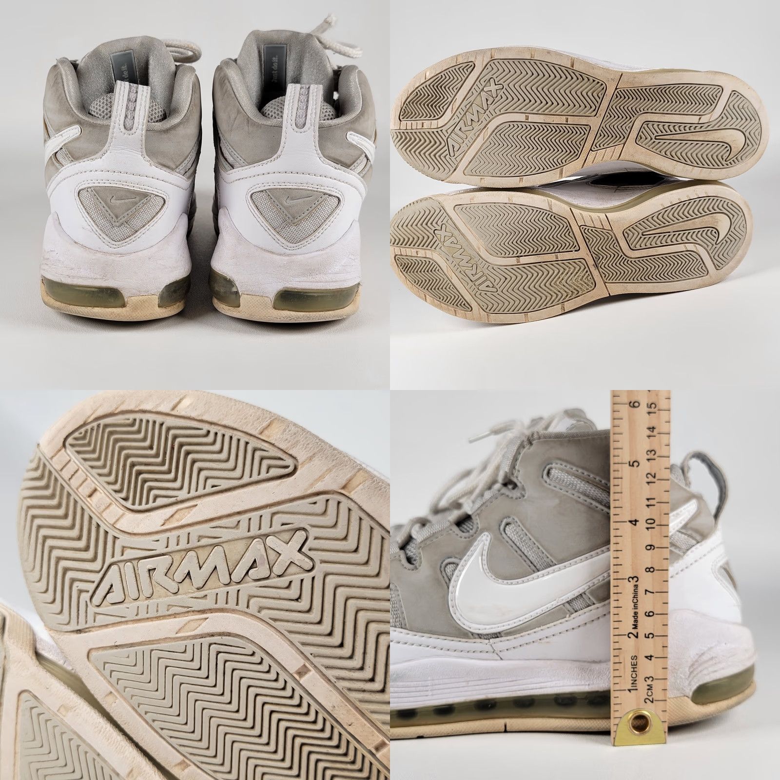 Nike NIKE AIR MAX 2 UPTEMPO 94 HIGH TOP BASKETBALL SNEAKER Men Size 10.5 M White Nike Sneakers High Top Basketball Shoe 2008 Size US M / EU 48-50 / 2 - 8 Thumbnail