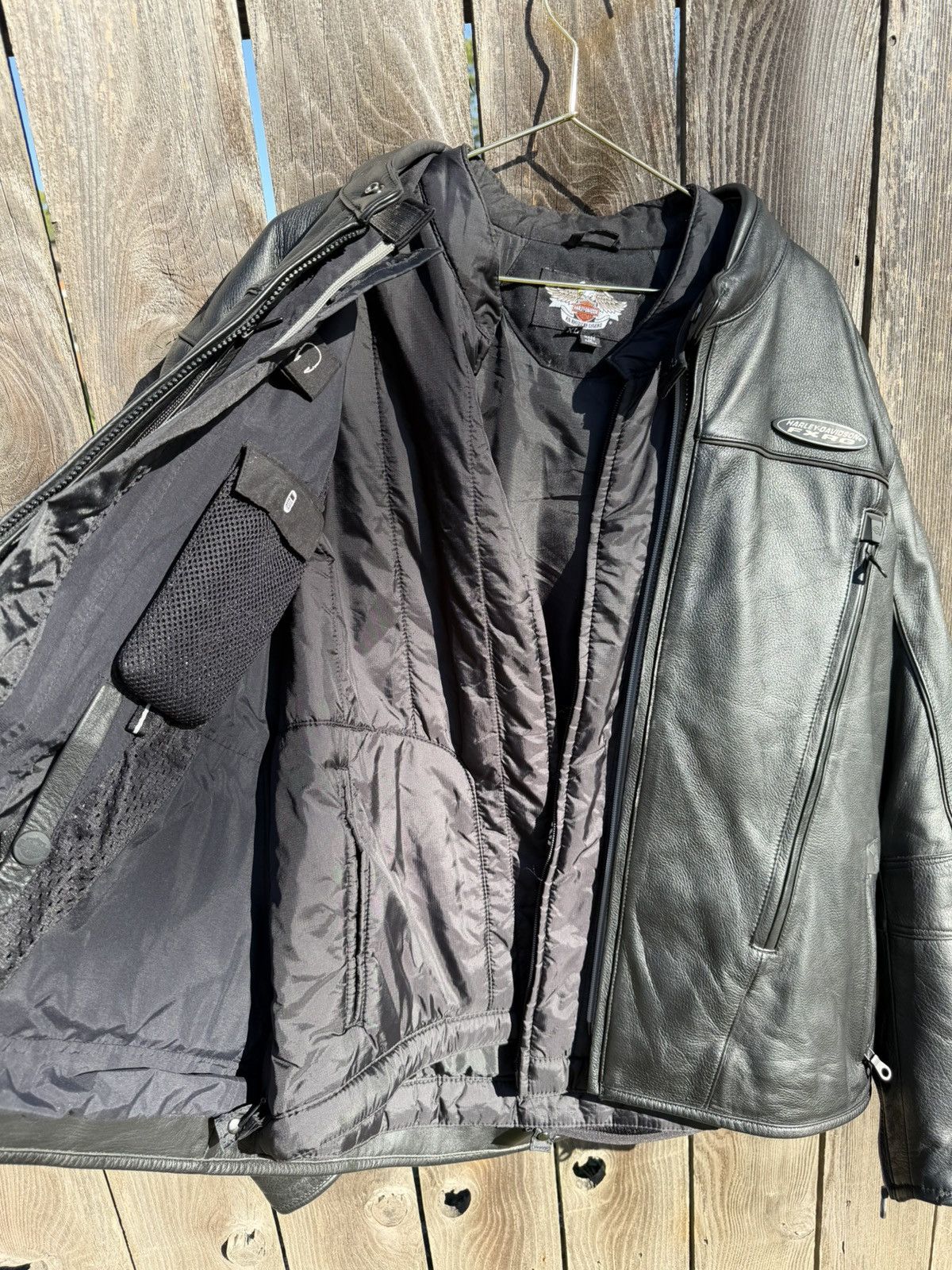 Harley Davidson Harley Davidson Full Set Biker Jacket Vintage Biker jacket Size US XL / EU 56 / 4 - 2 Thumbnail
