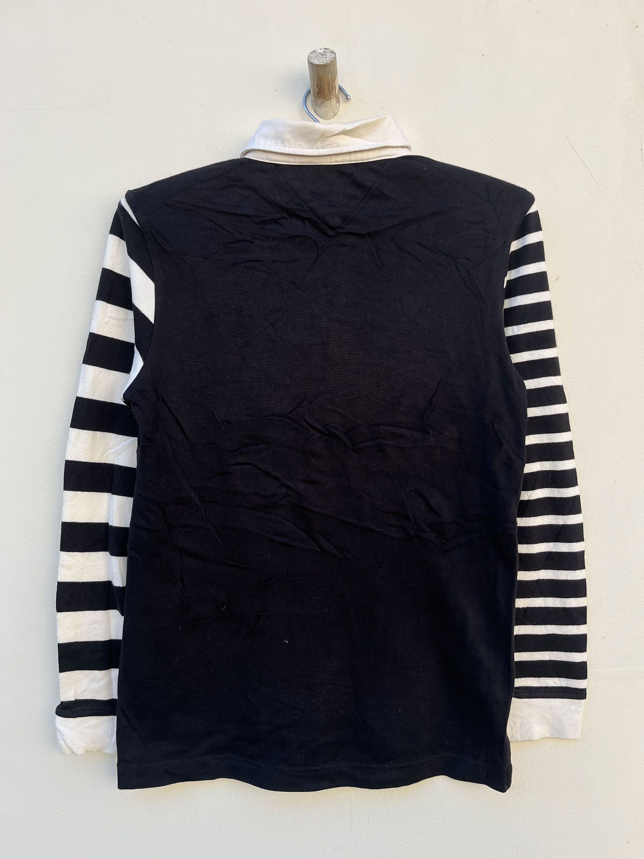 Designer × Tommy Hilfiger HIlfiger Denim Striped Sleece Long Sleeve Rugby Polos Size US S / EU 44-46 / 1 - 4 Thumbnail