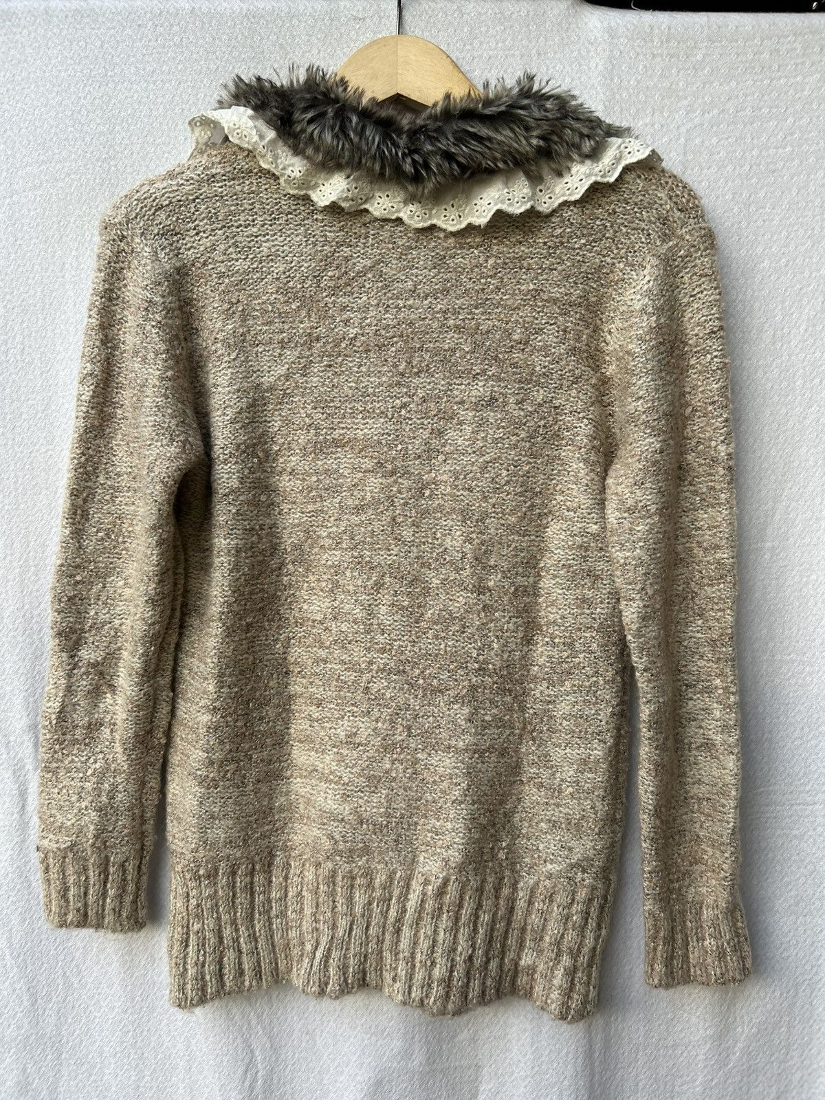 Japanese Brand Mohair Fuzzy Fur Gothic Knit Style Avantgarde Size US M / EU 48-50 / 2 - 2 Thumbnail