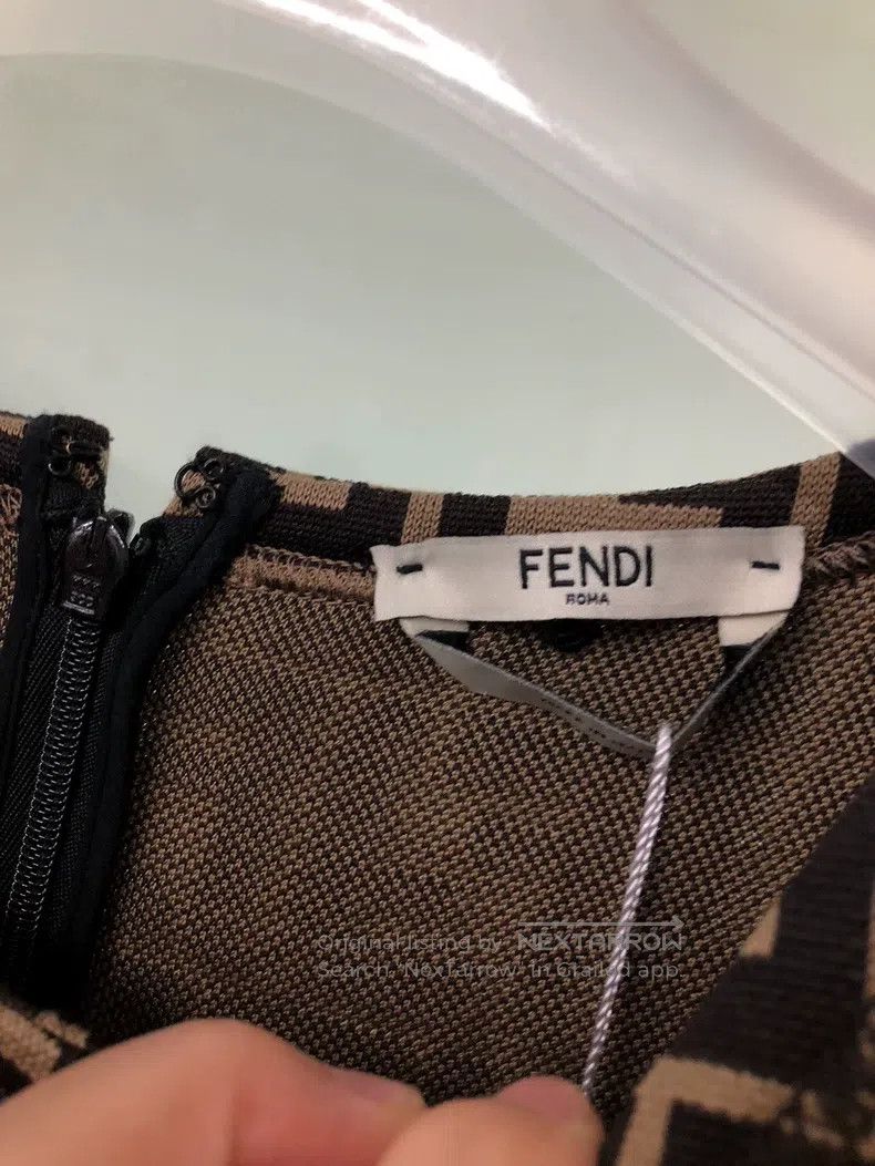 Fendi Fendi All-Print Dress Size XS / US 0-2 / IT 36-38 - 7 Thumbnail