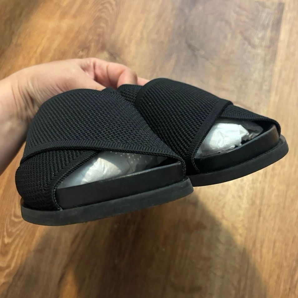 Everlane NEW Everlane The ReKnit Form Crossover Sandal Black Size 9 Size US 9 / IT 39 - 6 Thumbnail