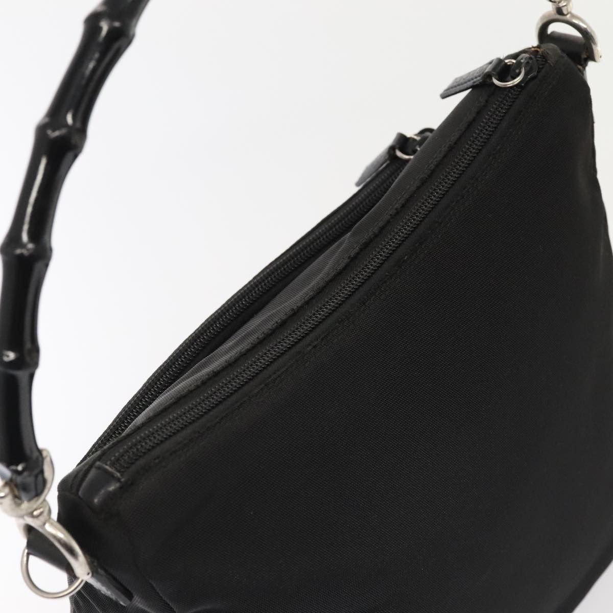 Gucci GUCCI Hand Bag Nylon Black Silver 000 000 Size ONE SIZE - 6 Thumbnail